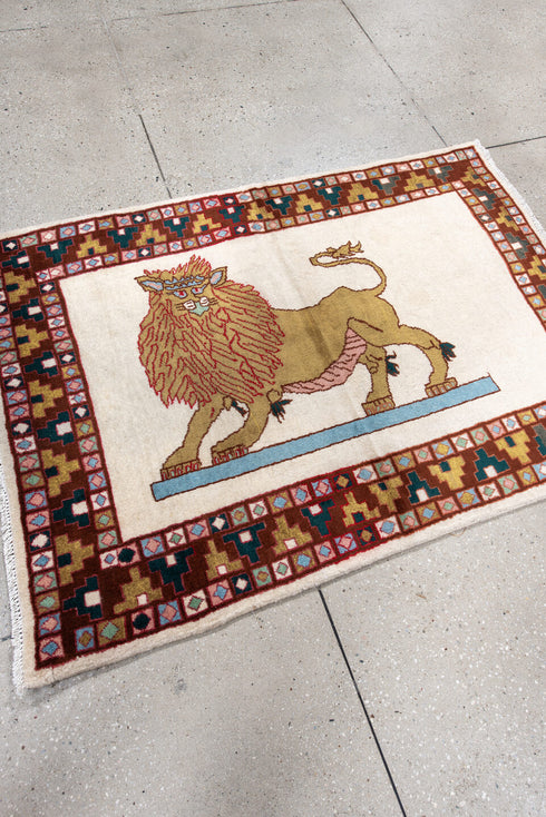 Antique Gabbe Area Rug (3' x 5')