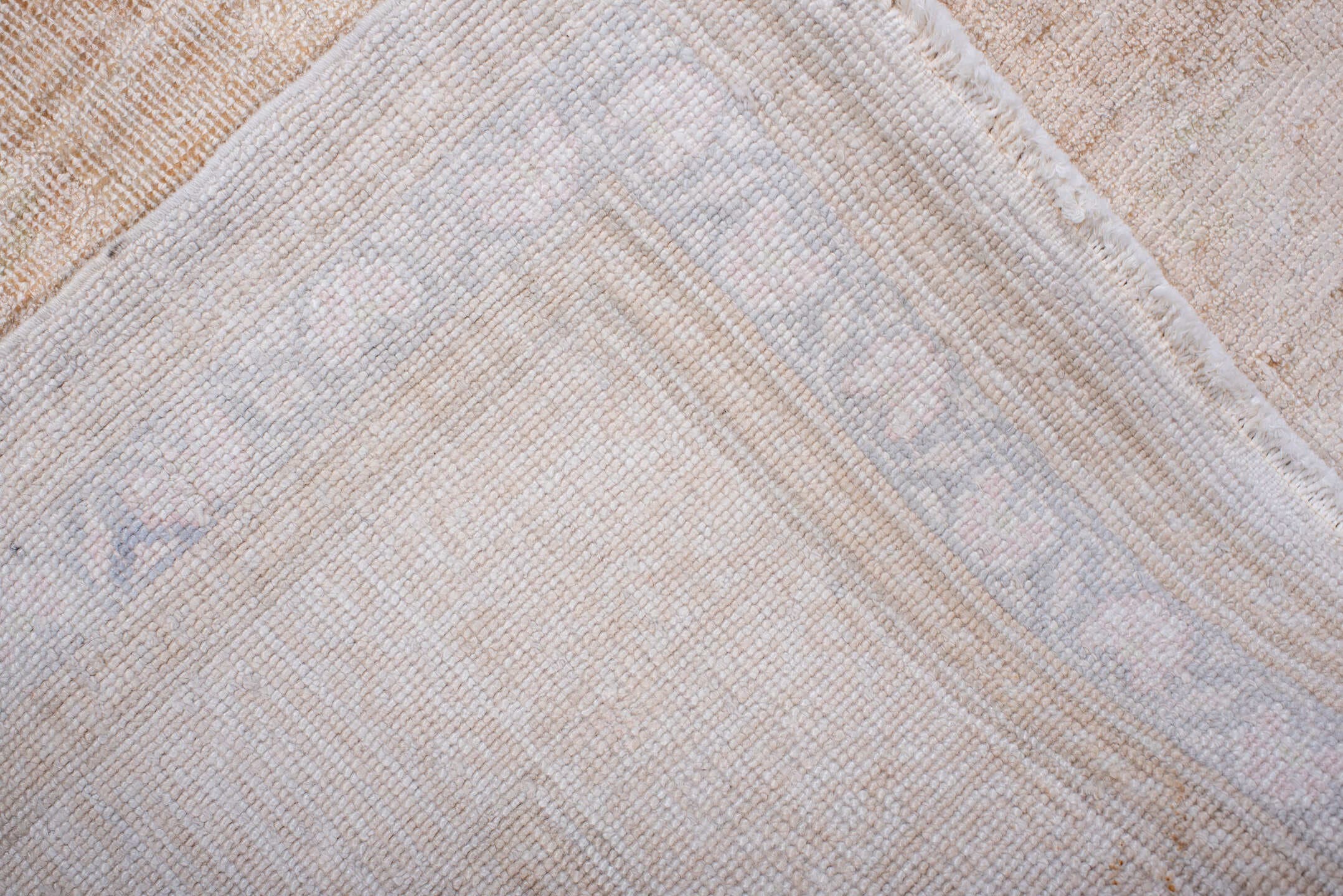 4' x 6' one-of-a-kind handmade antique Kaisary small size rug. Color palette: ivory, cream, sand, beige, taupe, gray
