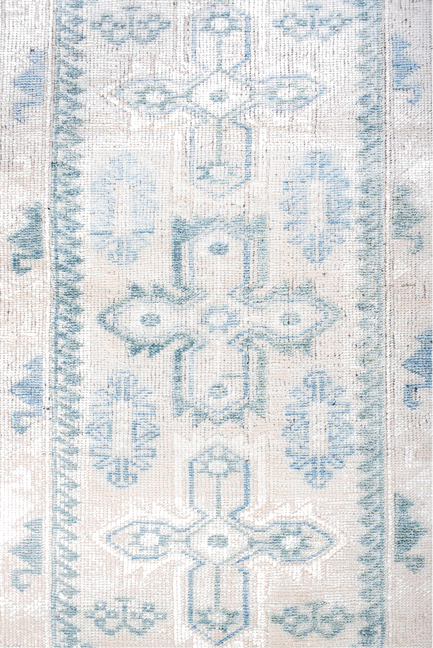 3' x 6' one-of-a-kind handmade vintage Anatolian small size rug. Color palette: blue, dark gray, dim gray, gainsboro