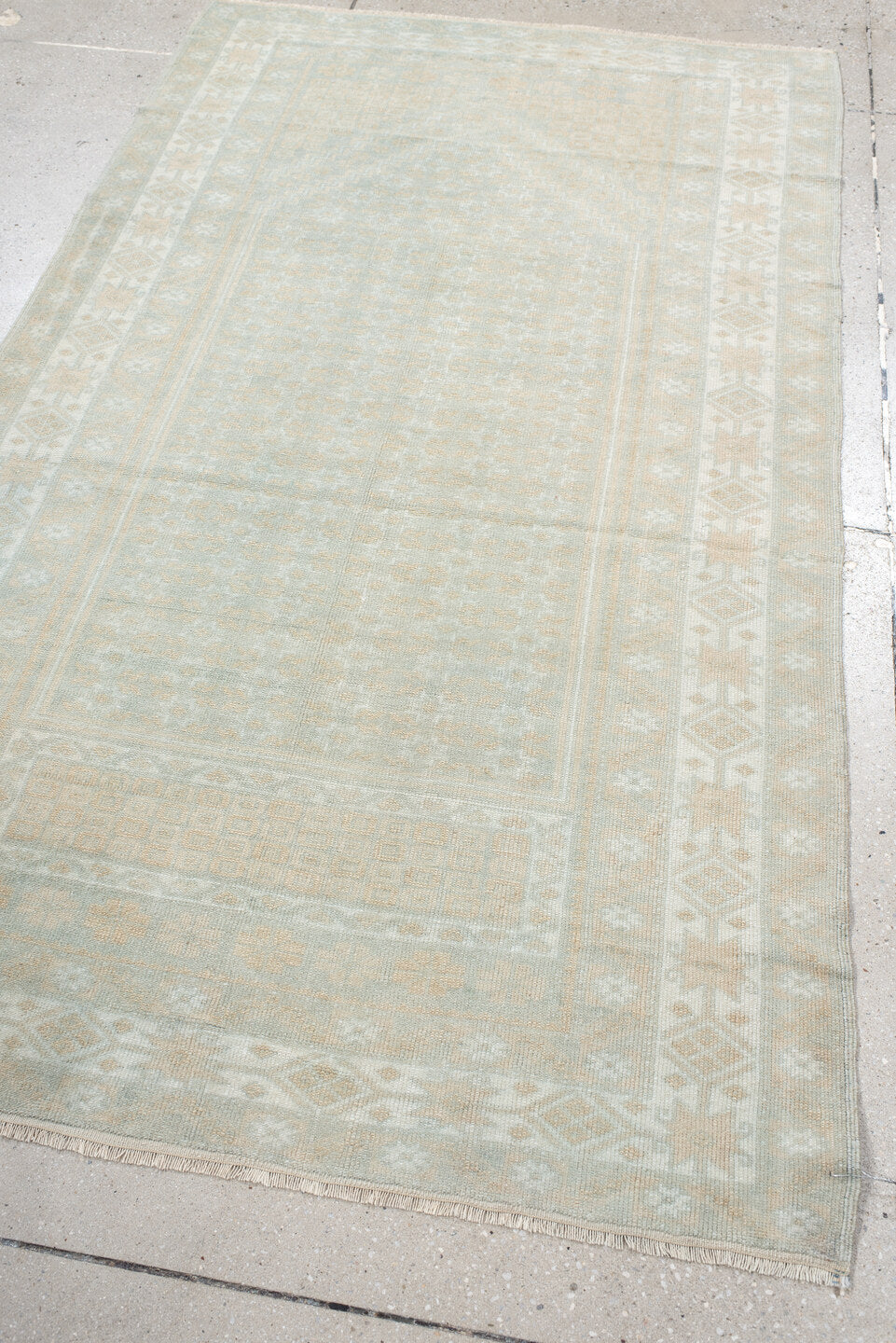 3' x 6' one-of-a-kind handmade vintage Anatolian small size rug. Color palette: dark gray, gainsboro, gray, light gray