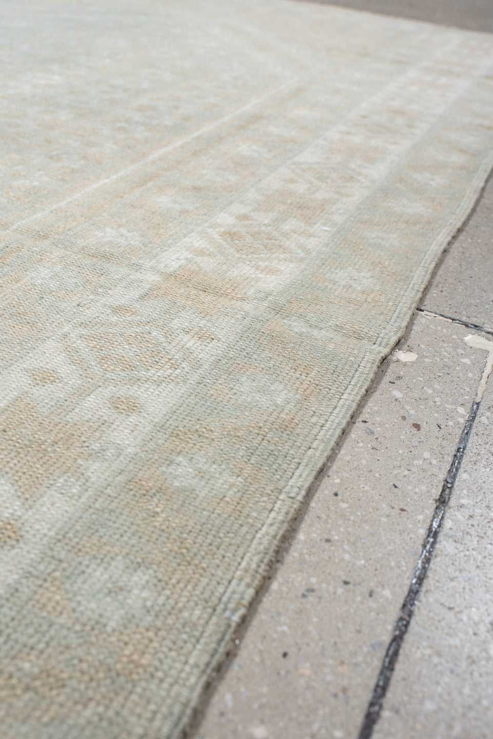 3' x 6' one-of-a-kind handmade vintage Anatolian small size rug. Color palette: dark gray, gainsboro, gray, light gray