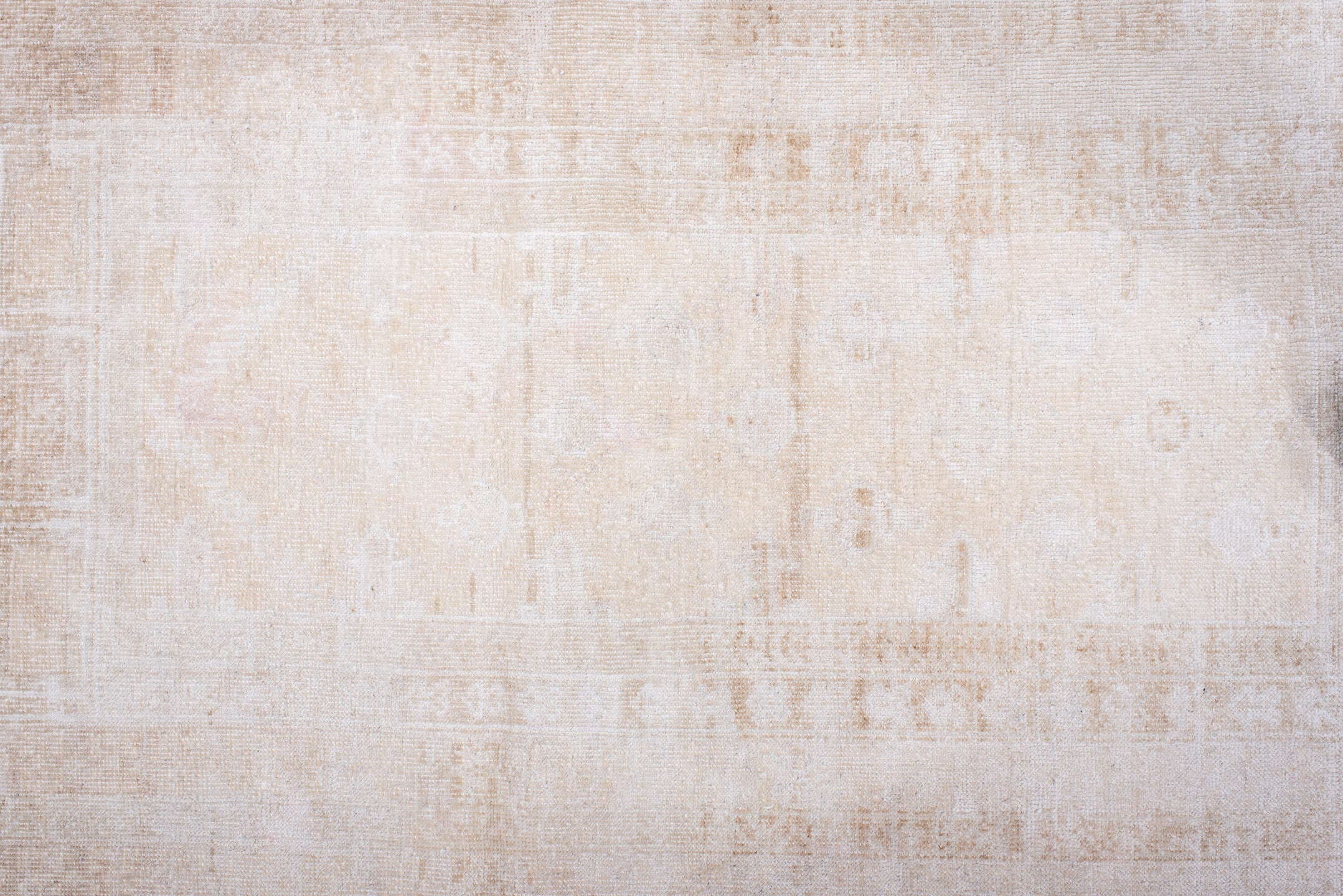 3' x 5' one-of-a-kind handmade antique Malayer small size rug. Color palette: ivory, taupe, camel, beige, pale_aqua, brown