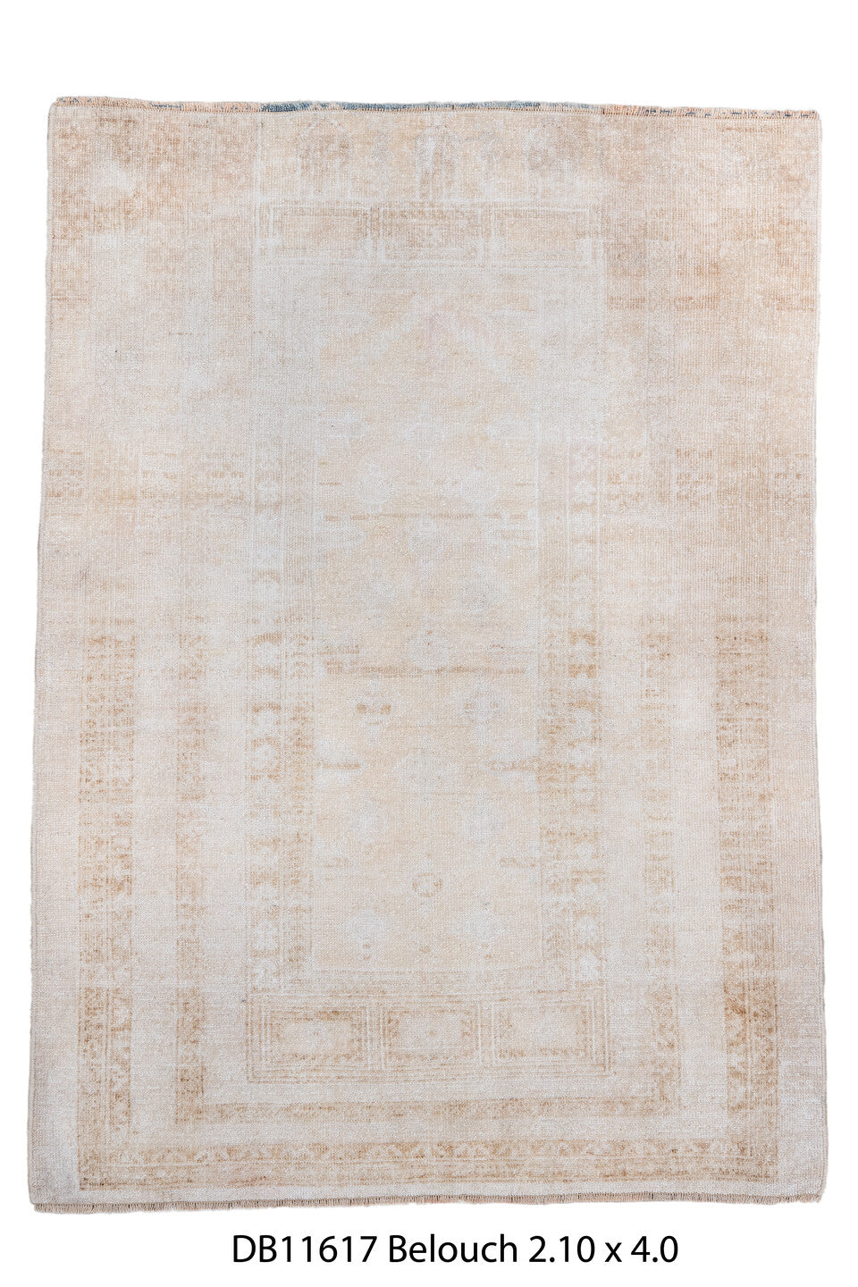 3' x 5' one-of-a-kind handmade antique Malayer small size rug. Color palette: ivory, taupe, camel, beige, pale_aqua, brown