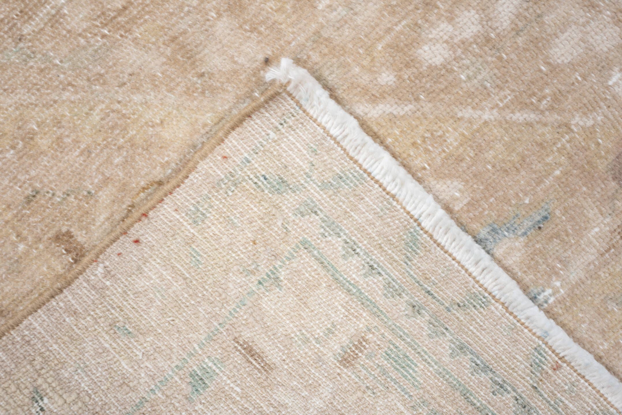 5' x 6' one-of-a-kind handmade antique Malayer rug. Color palette: ivory, beige, pale blue, taupe, cream, light brown