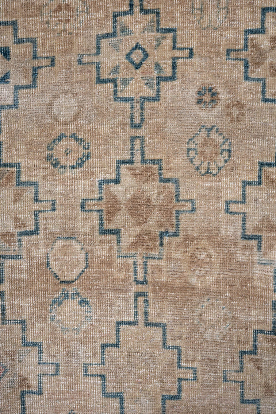 3' x 5' one-of-a-kind handmade vintage Tabriz small size rug. Color palette: beige, ivory, sky_blue, camel, taupe