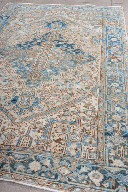 Antique Heriz Area Rug (6' x 9')