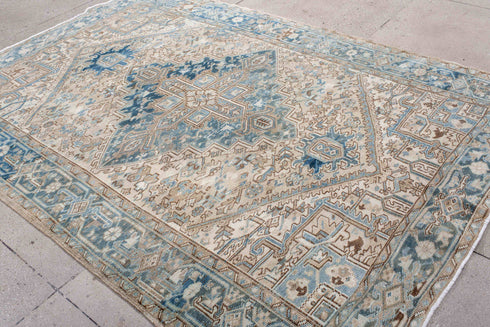 Antique Heriz Area Rug (6' x 9')