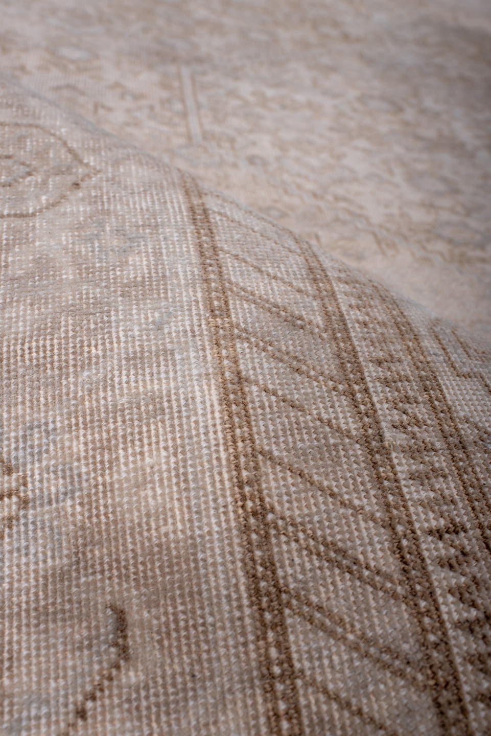 6' x 8' one-of-a-kind handmade antique Tabriz medium size rug. Color palette: ivory, beige, taupe, camel, cream, gray