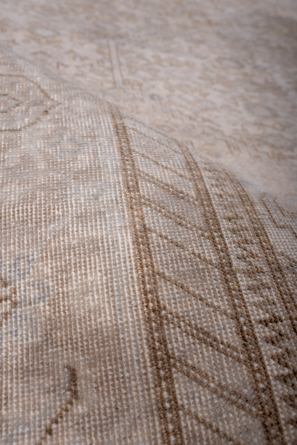 6' x 8' one-of-a-kind handmade antique Tabriz medium size rug. Color palette: ivory, beige, taupe, camel, cream, gray
