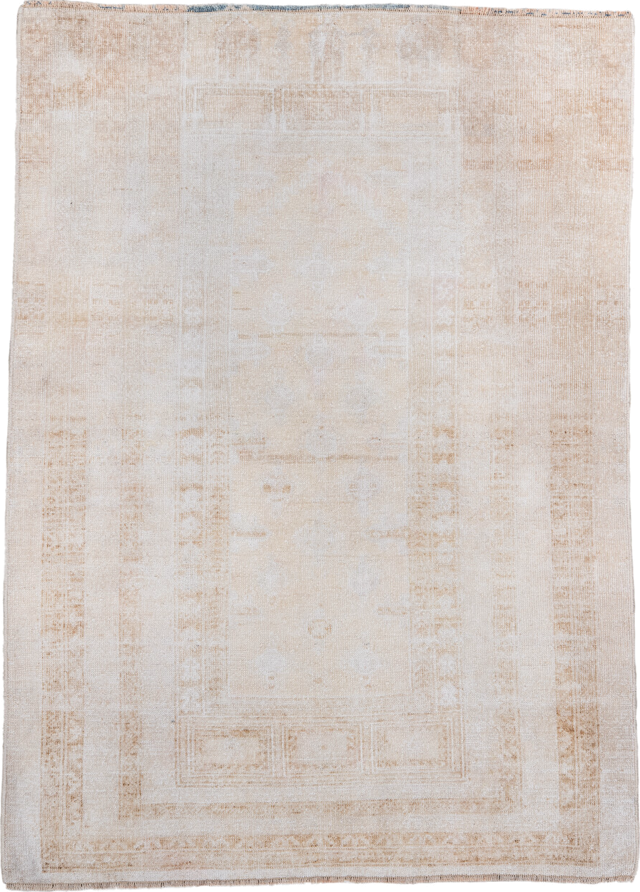 2' x 4' one-of-a-kind handmade vintage Belouch small size rug. Color palette: dark gray, gainsboro, gray, light gray