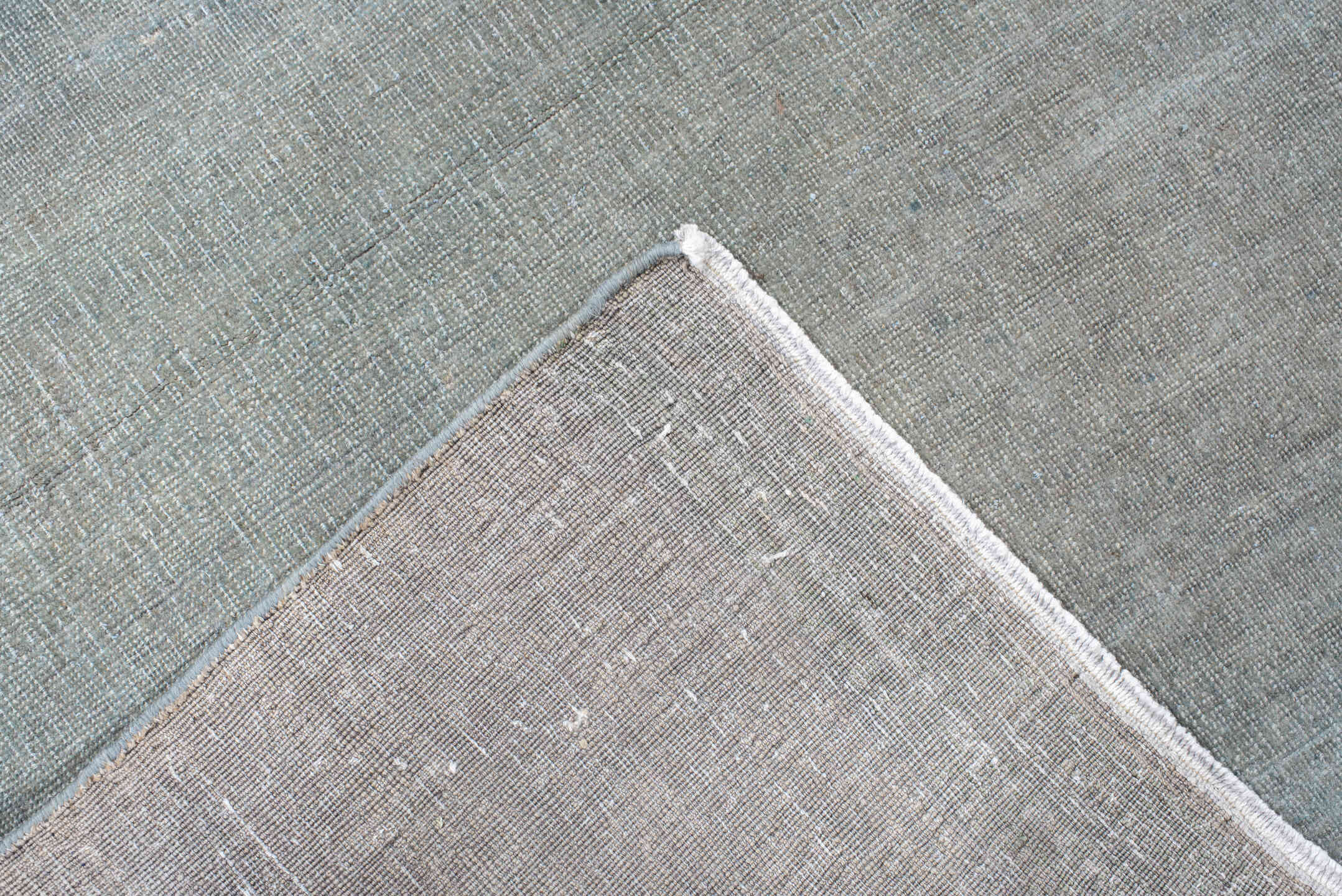 3' x 7' one-of-a-kind handmade vintage Belouch runner rug. Color palette: pale blue, slate, ivory, gray, light blue