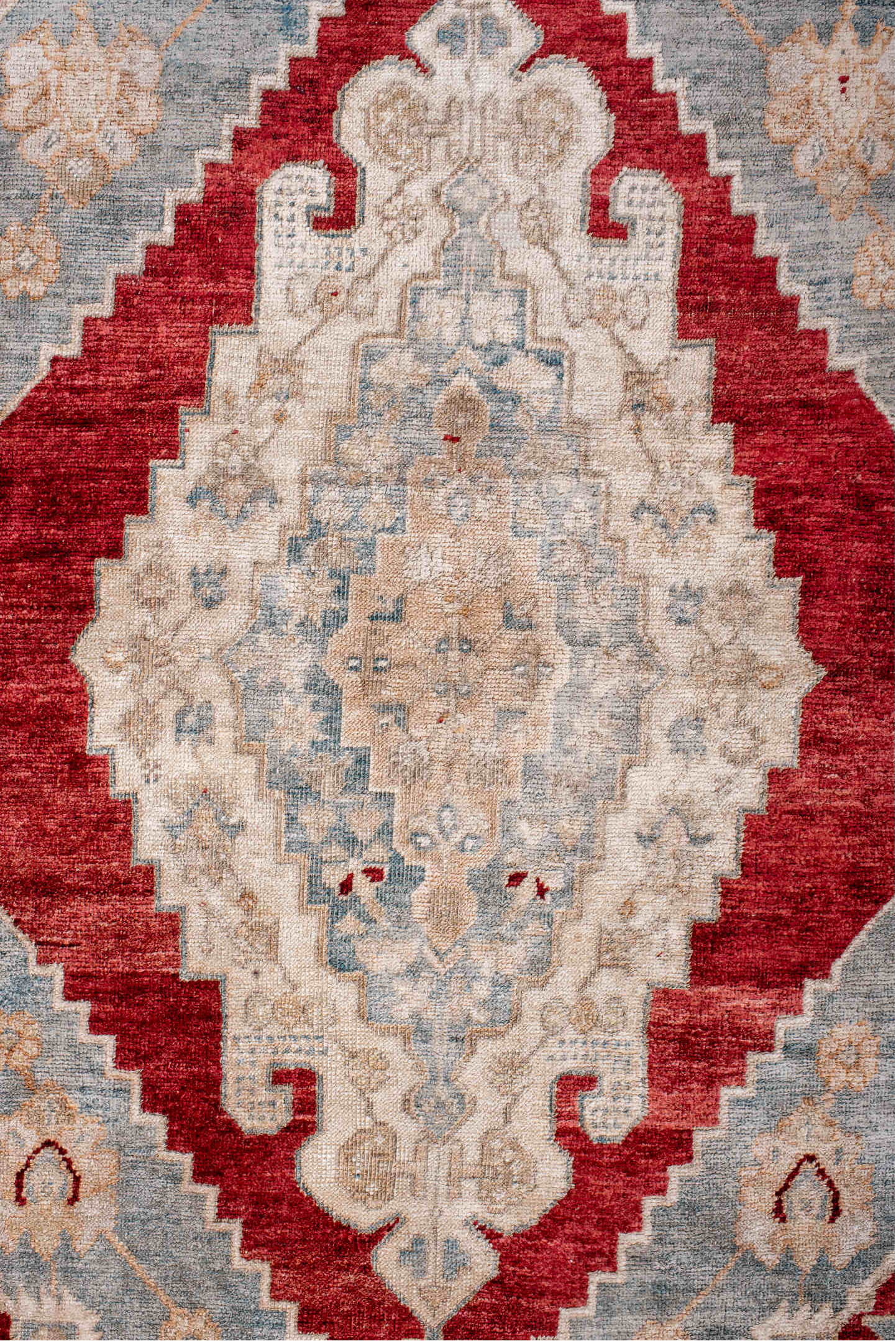 3' x 5' one-of-a-kind handmade vintage Anatolian small size rug. Color palette: brown, dim gray, gray, indian red
