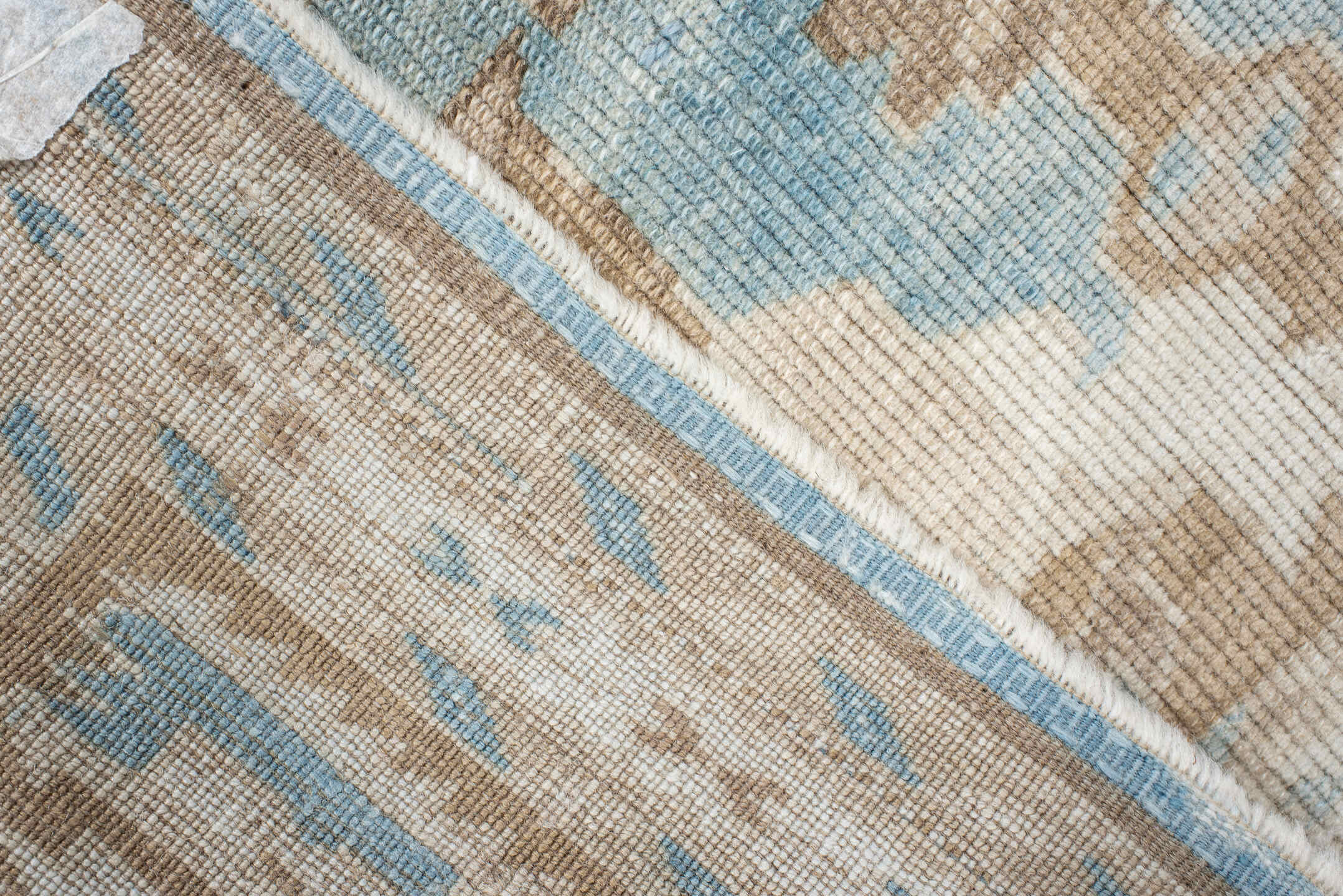 3' x 6' one-of-a-kind handmade vintage Anatolian small size rug. Color palette: ivory, taupe, pale_blue, beige, gray