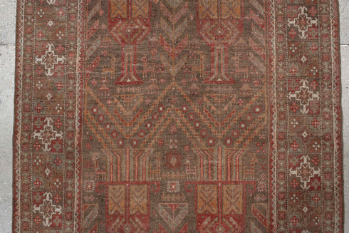 Antique Belouch Runner Rug (3' x 9')