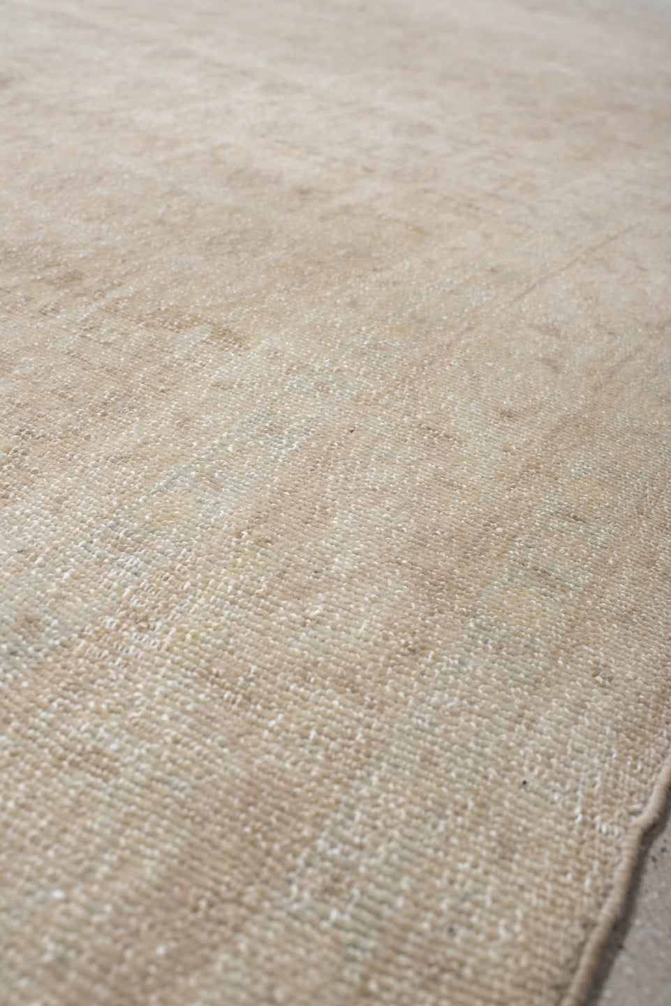 6' x 9' one-of-a-kind handmade vintage Malayer medium size rug. Color palette: ivory, pale blue, cream, beige, taupe