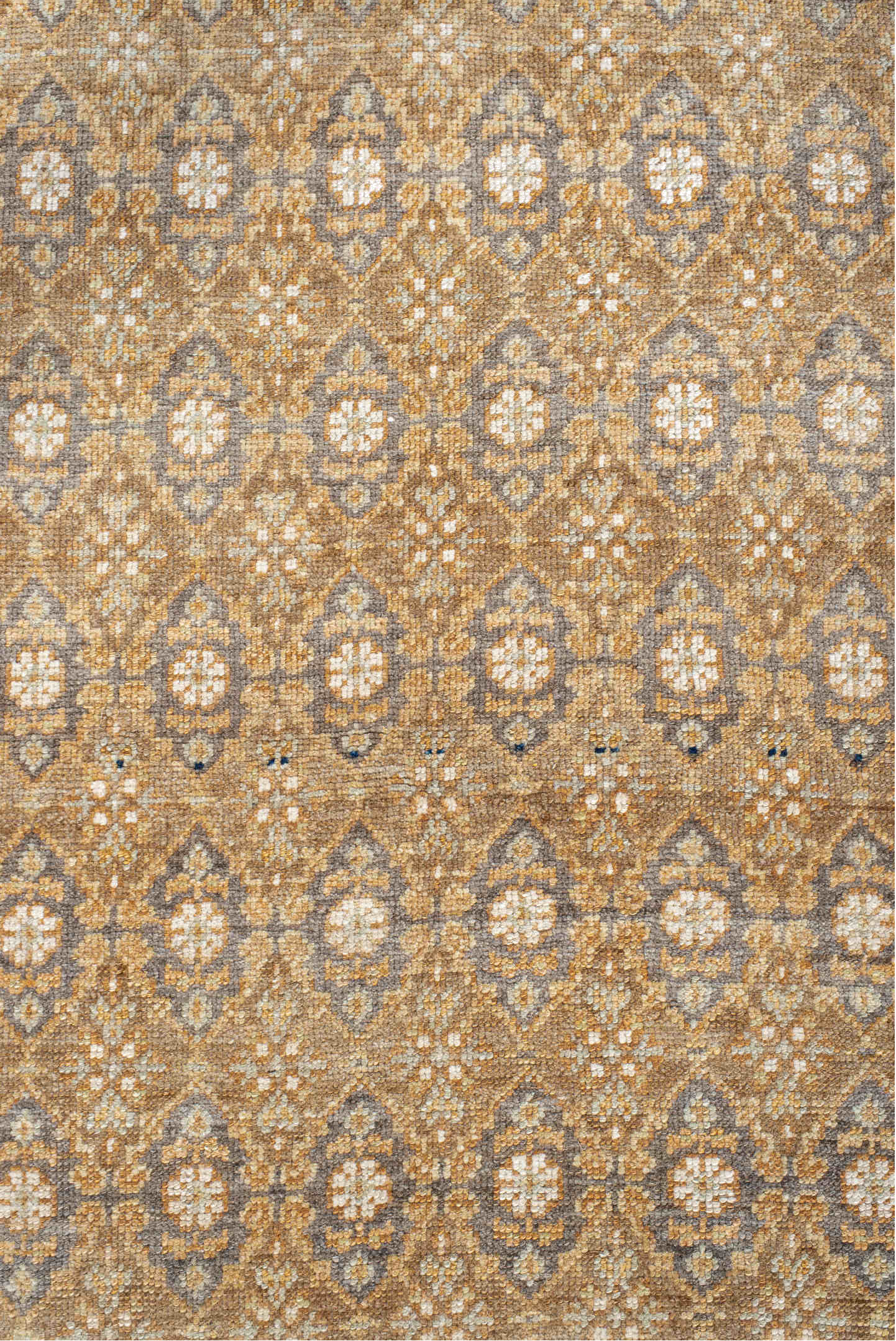 3' x 11' one-of-a-kind handmade vintage Anatolian runner rug. Color palette: brown, gray, light gray, linen, off-white