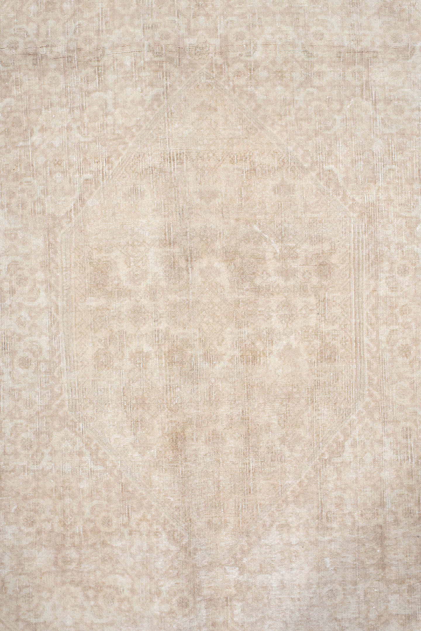 6' x 10' one-of-a-kind handmade antique Bidjar large size rug. Color palette: ivory, cream, sand, beige, taupe, gray