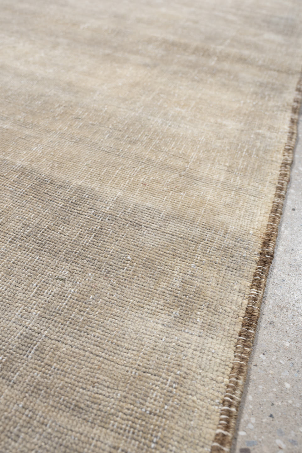 9' x 3' one-of-a-kind handmade antique Belouch rug. Color palette: ivory, taupe, cream, beige, camel, light gray, gray