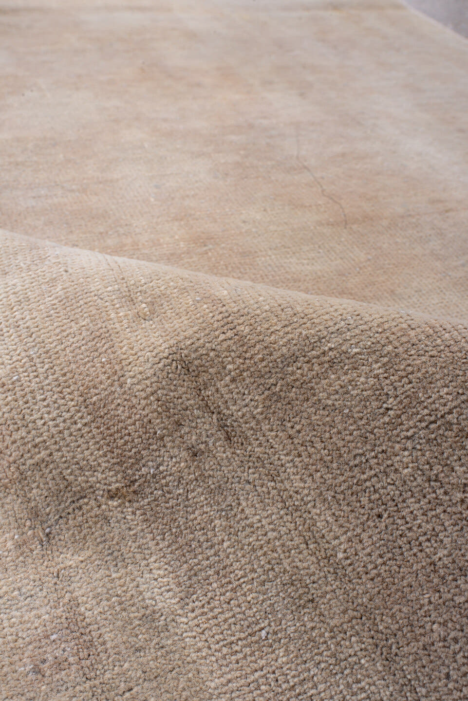 2' x 4' one-of-a-kind handmade antique Belouch small size rug. Color palette: ivory, cream, beige, taupe, gray