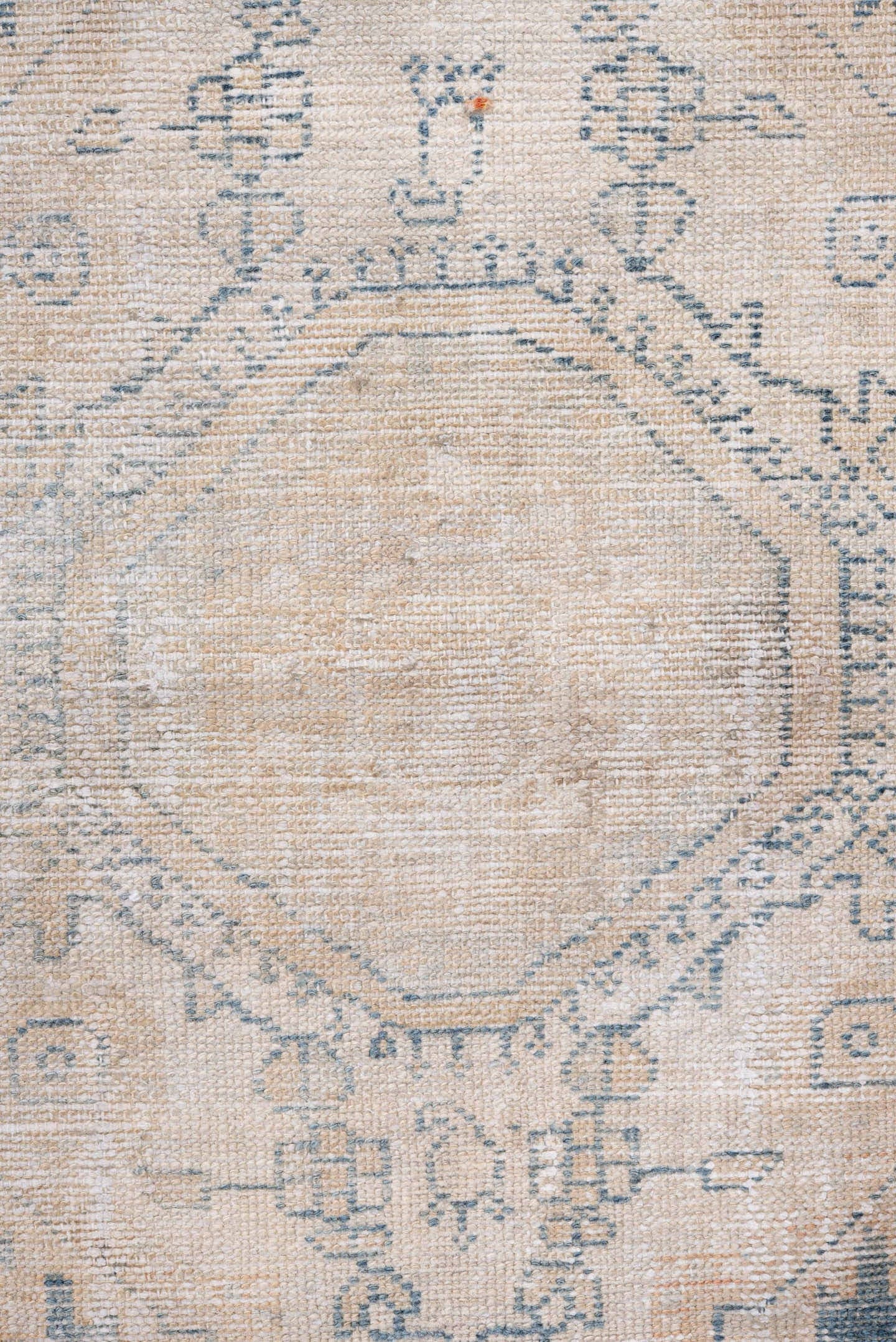 4' x 6' one-of-a-kind handmade antique Hamadan small size rug. Color palette: ivory, pale blue, cream, beige, taupe