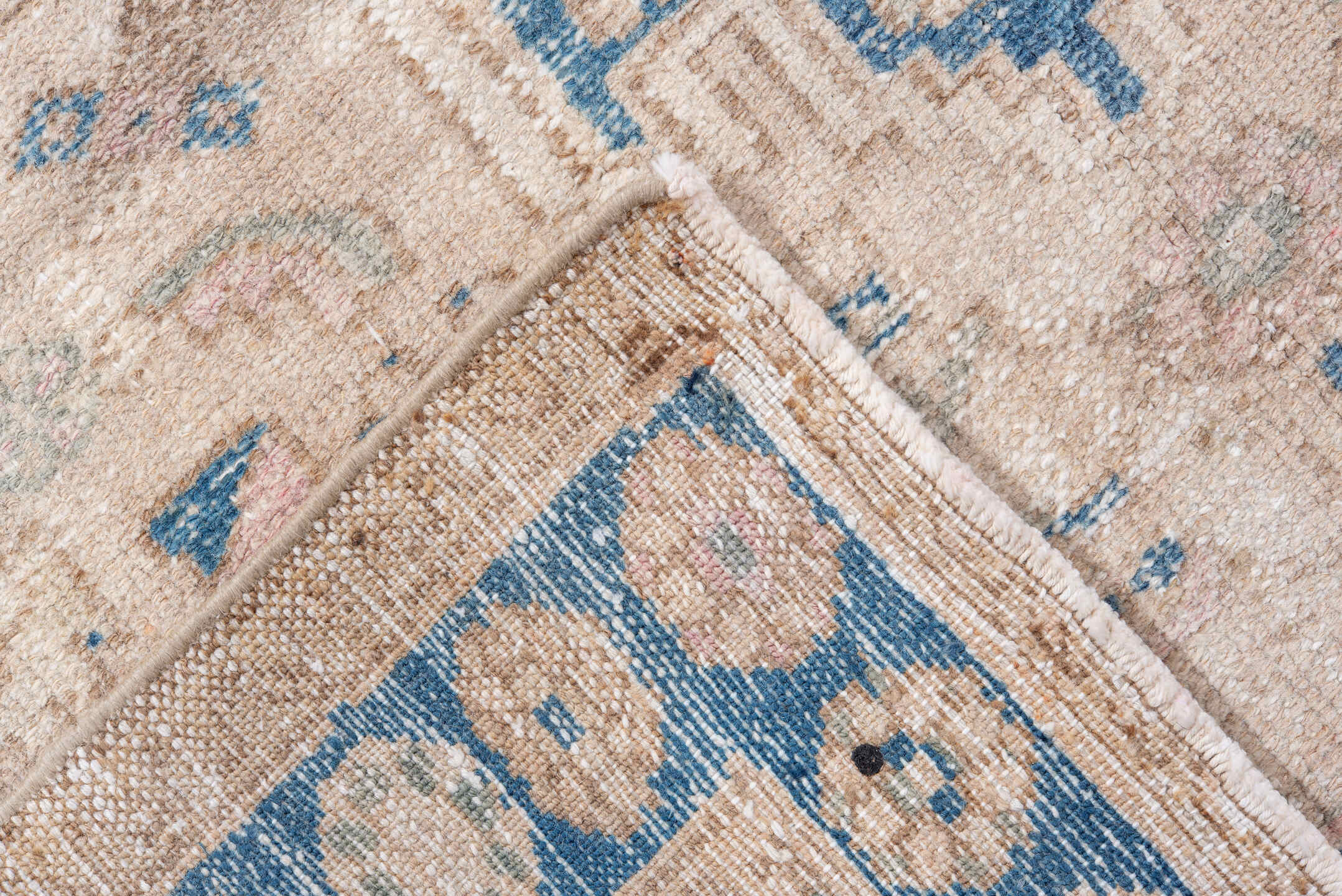 4' x 6' one-of-a-kind handmade vintage Hamadan small size rug. Color palette: antiquewhite, blue, brown, gainsboro, gray