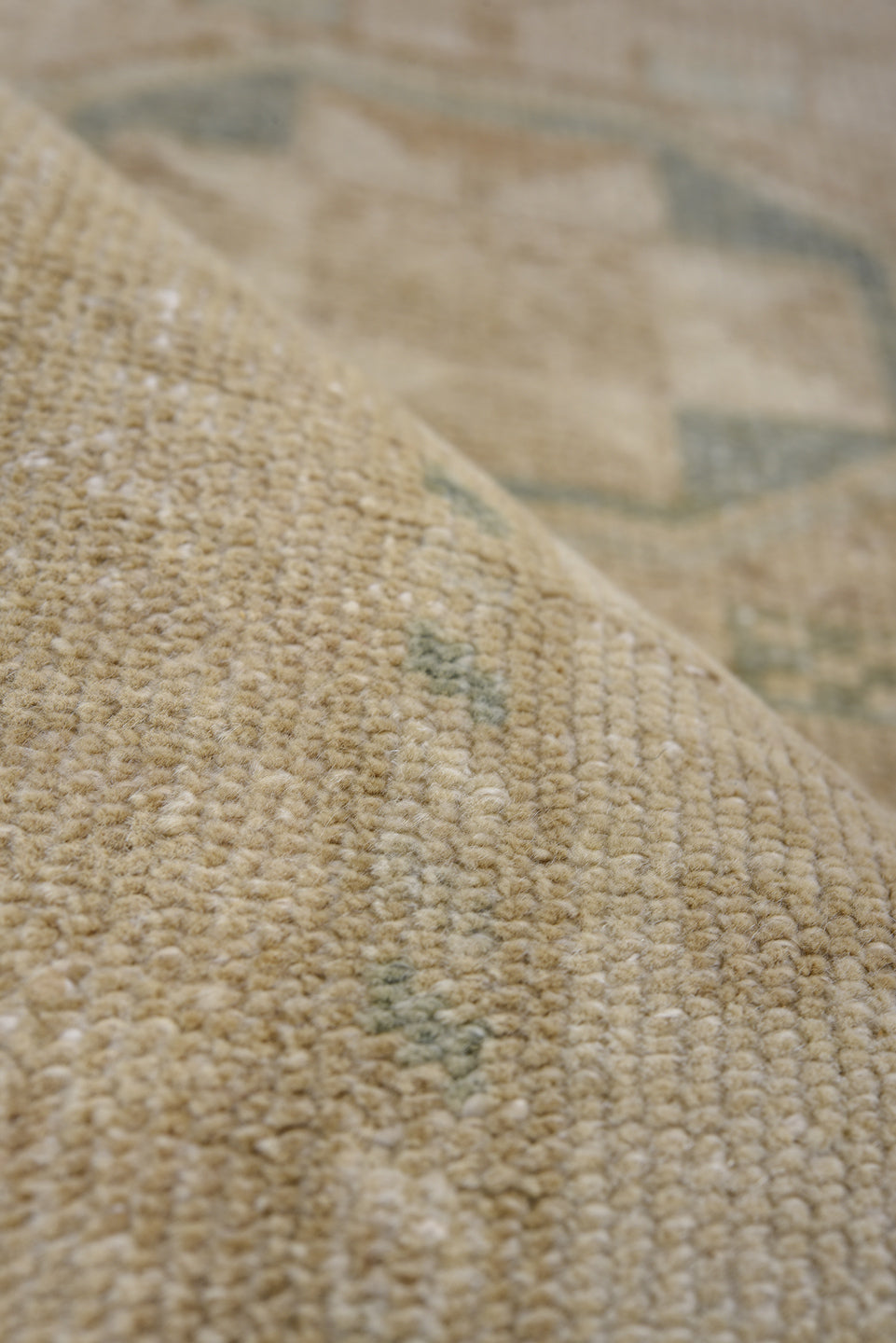 2' x 8' one-of-a-kind handmade vintage Tabriz runner rug. Color palette: beige, ivory, taupe, sage, camel, brown, gray