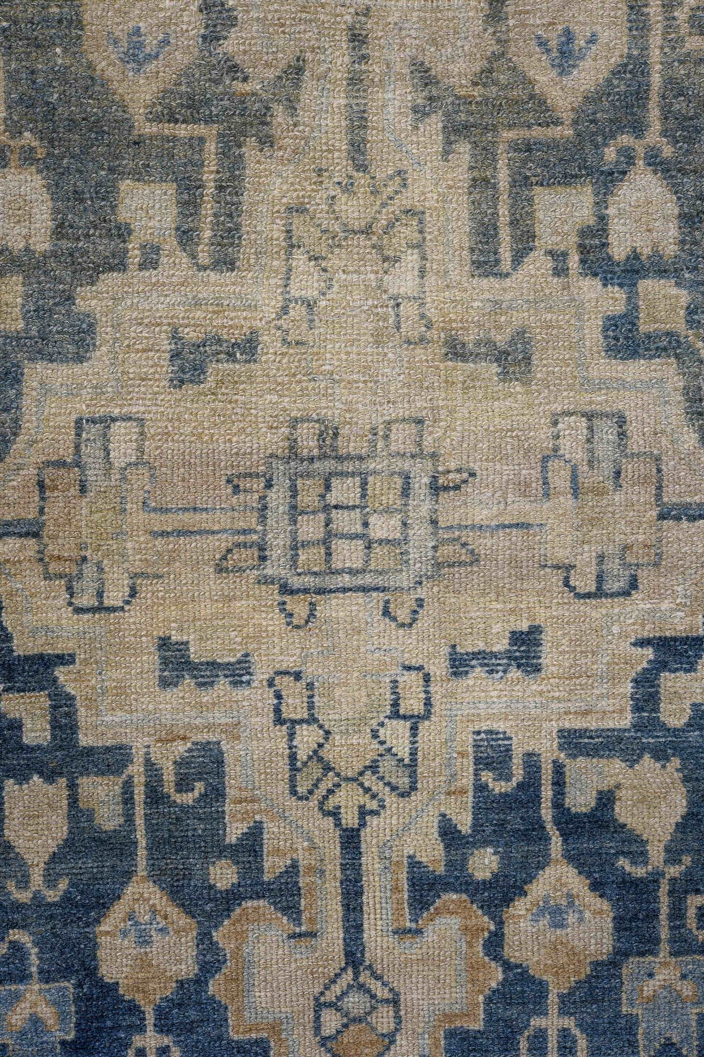 4' x 6' one-of-a-kind handmade antique Hamadan small size rug. Color palette: ivory, indigo, beige, slate, taupe, purple