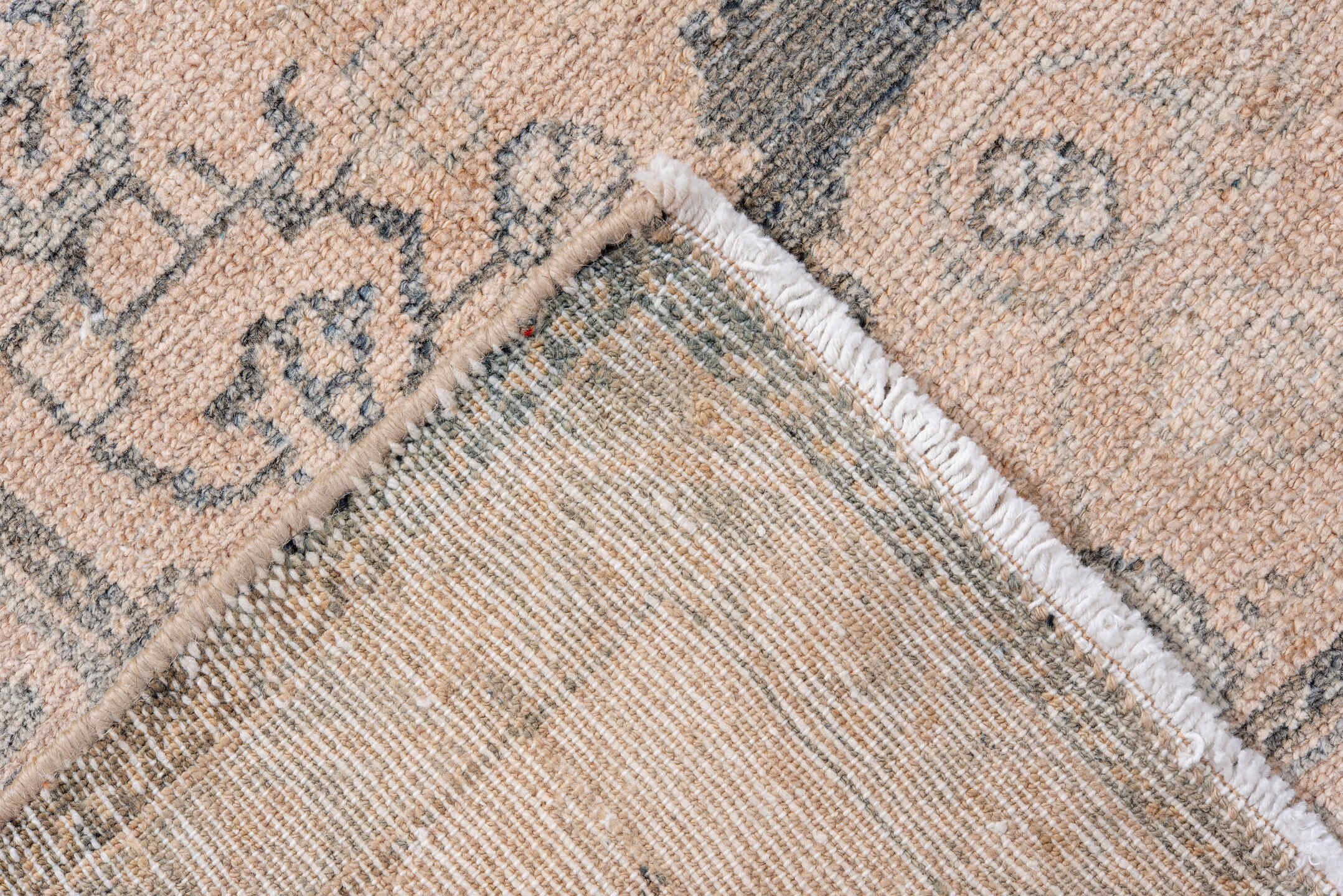 4' x 7' one-of-a-kind handmade antique Malayer rug. Color palette: blush, pale blue, ivory, taupe, slate, pink, light blue