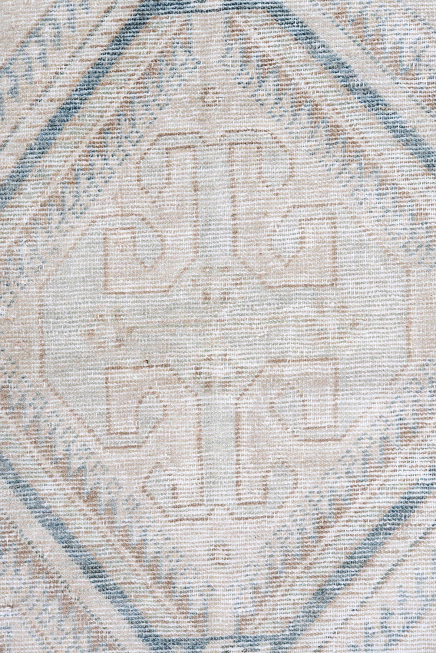 5' x 9' one-of-a-kind handmade antique Farahan medium size rug. Color palette: ivory, pale blue, sand, beige, taupe