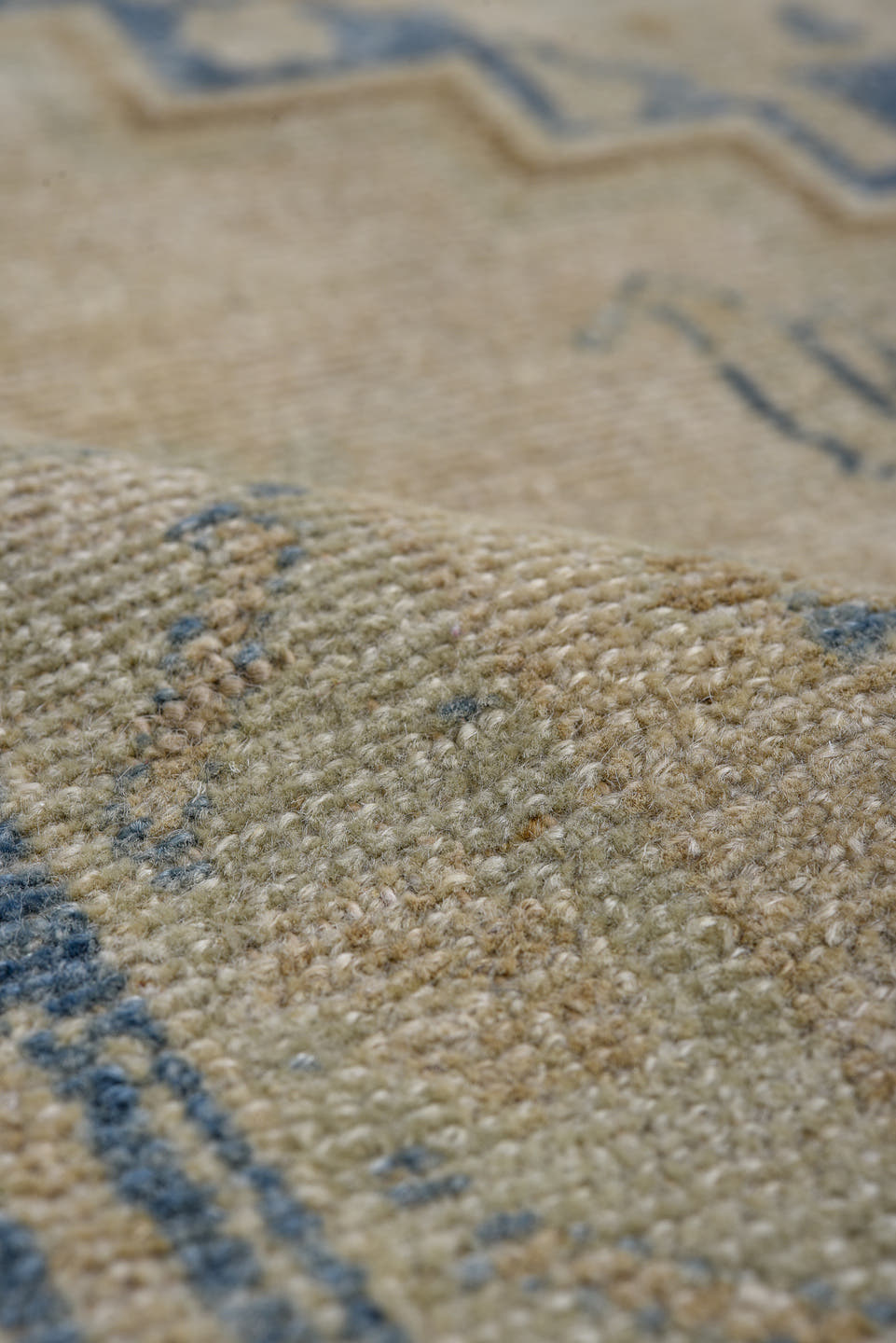 4' x 7' one-of-a-kind handmade antique Afshar rug. Color palette: ivory, indigo, beige, camel, slate, purple, gray