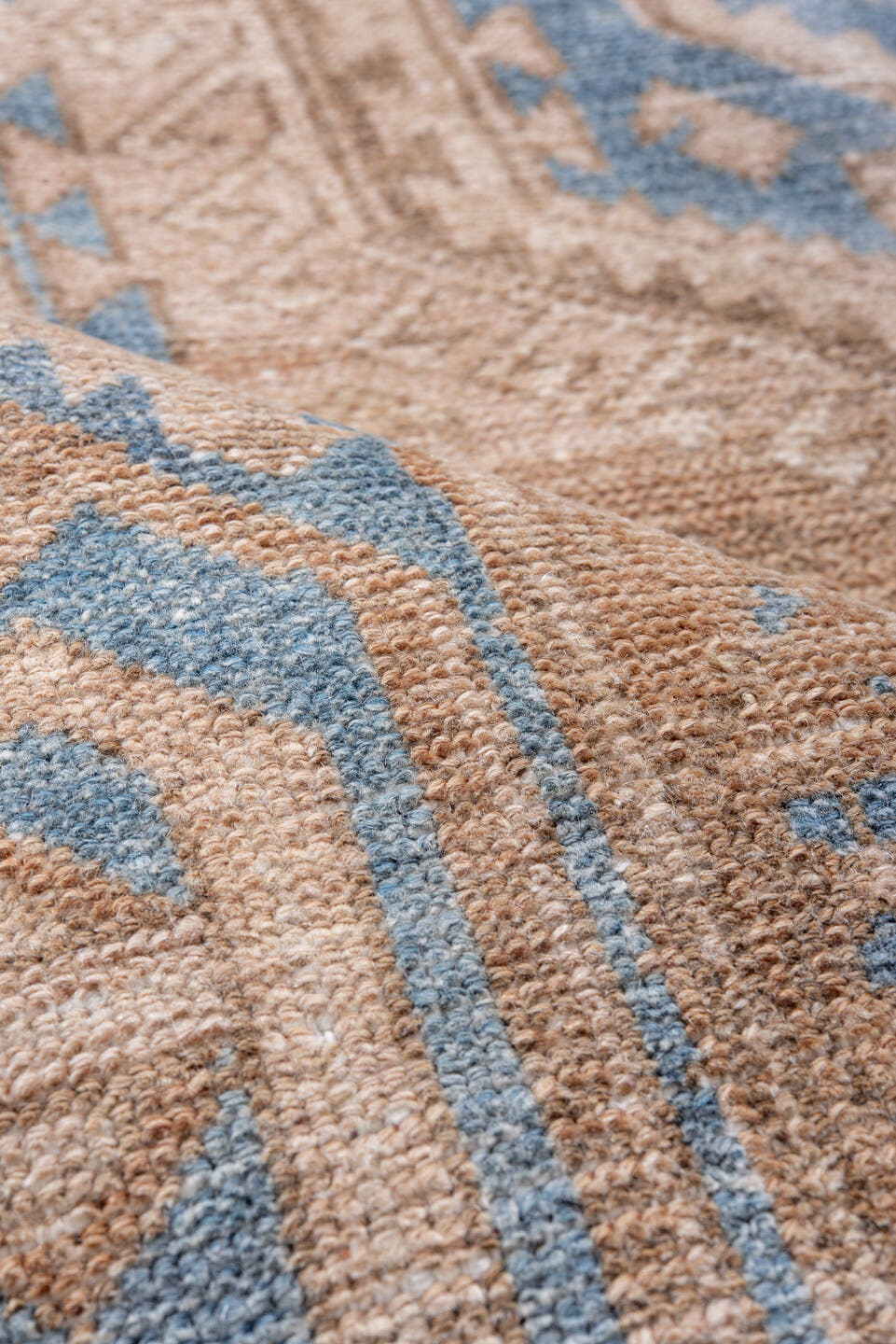 4' x 6' one-of-a-kind handmade vintage Malayer small size rug. Color palette: beige, sky blue, ivory, taupe, camel