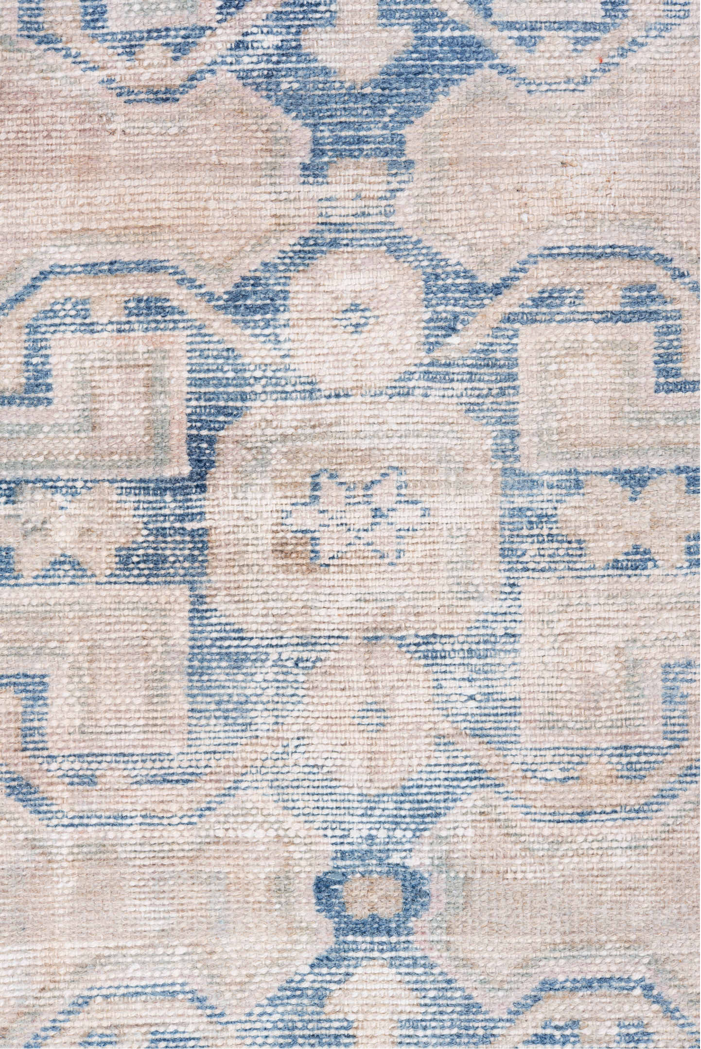4' x 6' one-of-a-kind handmade vintage Hamadan small size rug. Color palette: ivory, powder blue, beige, taupe, pale blush