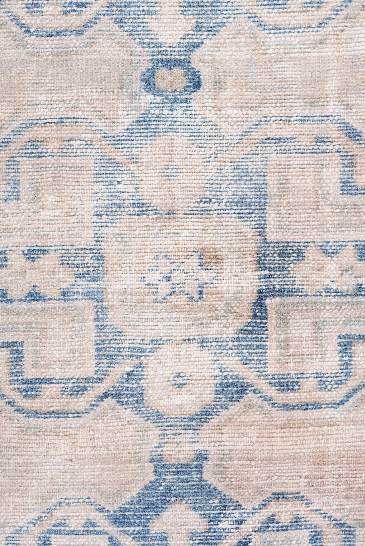 4' x 6' one-of-a-kind handmade vintage Hamadan small size rug. Color palette: ivory, powder blue, beige, taupe, pale blush