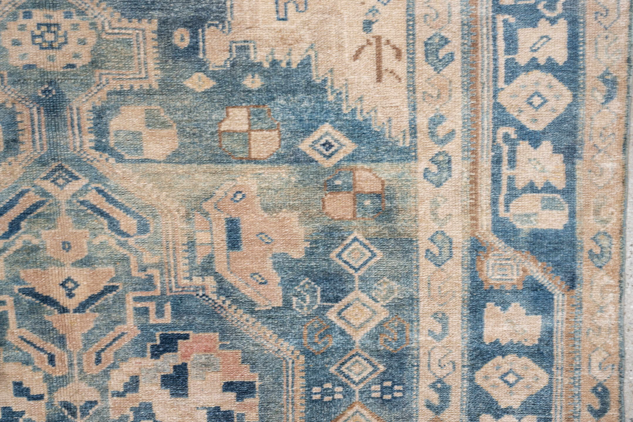 2' x 10' one-of-a-kind handmade antique Sarab runner rug. Color palette: taupe, ivory, brown, camel, rose, charcoal, beige