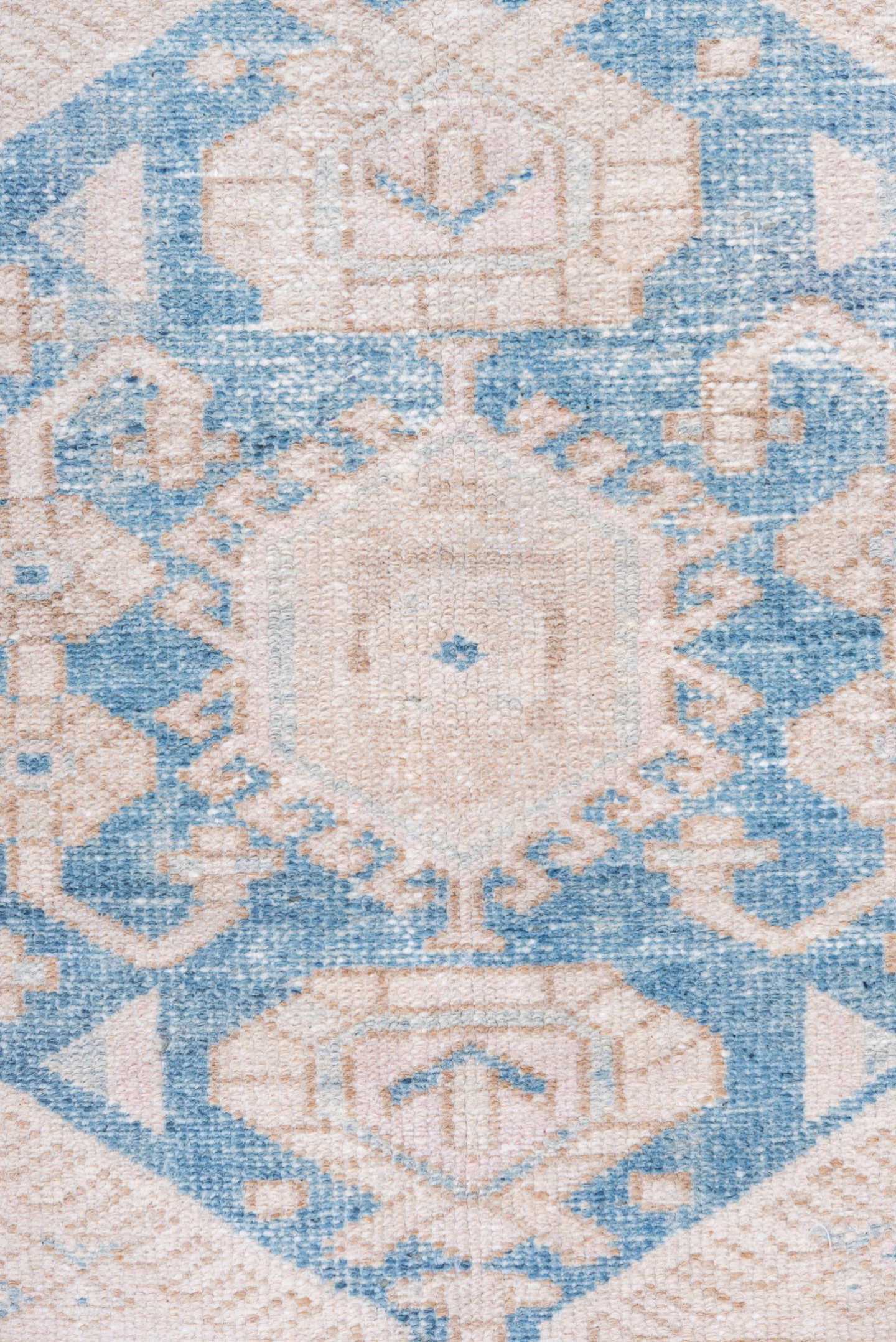4' x 6' one-of-a-kind handmade vintage Hamadan small size rug. Color palette: ivory, sky blue, blush, beige, taupe