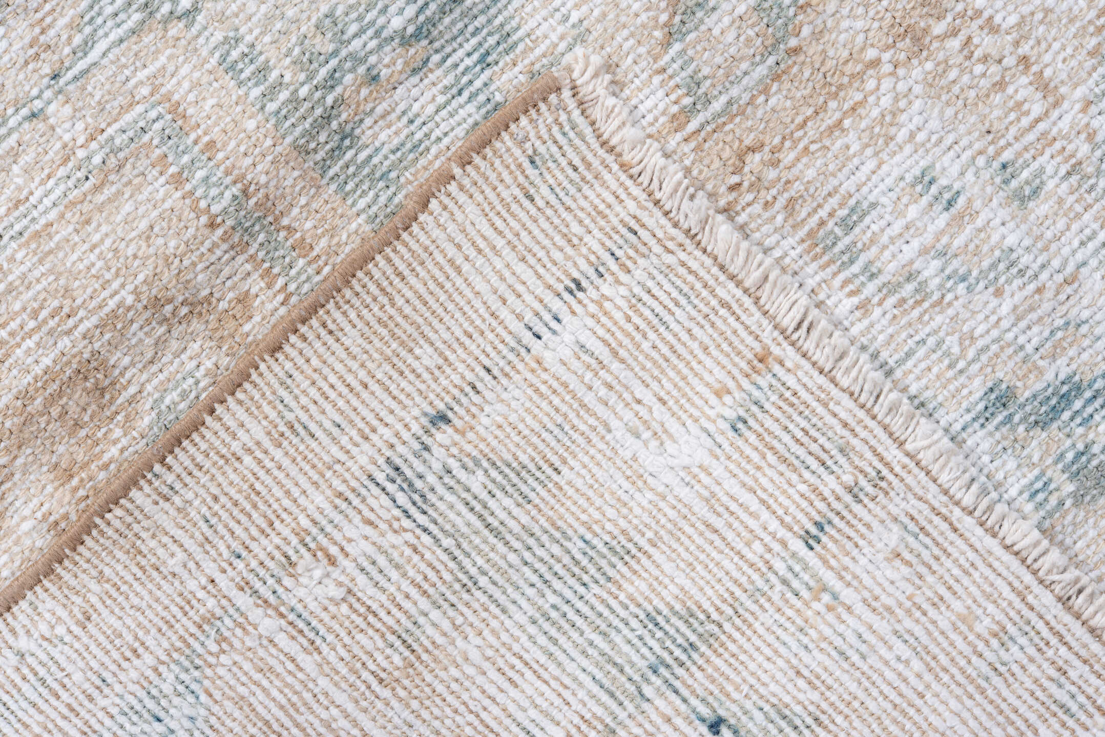 4' x 6' one-of-a-kind handmade vintage Hamadan small size rug. Color palette: ivory, sand, sky blue, beige, taupe