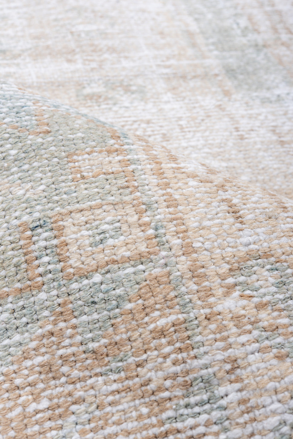 4' x 6' one-of-a-kind handmade vintage Hamadan small size rug. Color palette: ivory, sand, sky blue, beige, taupe