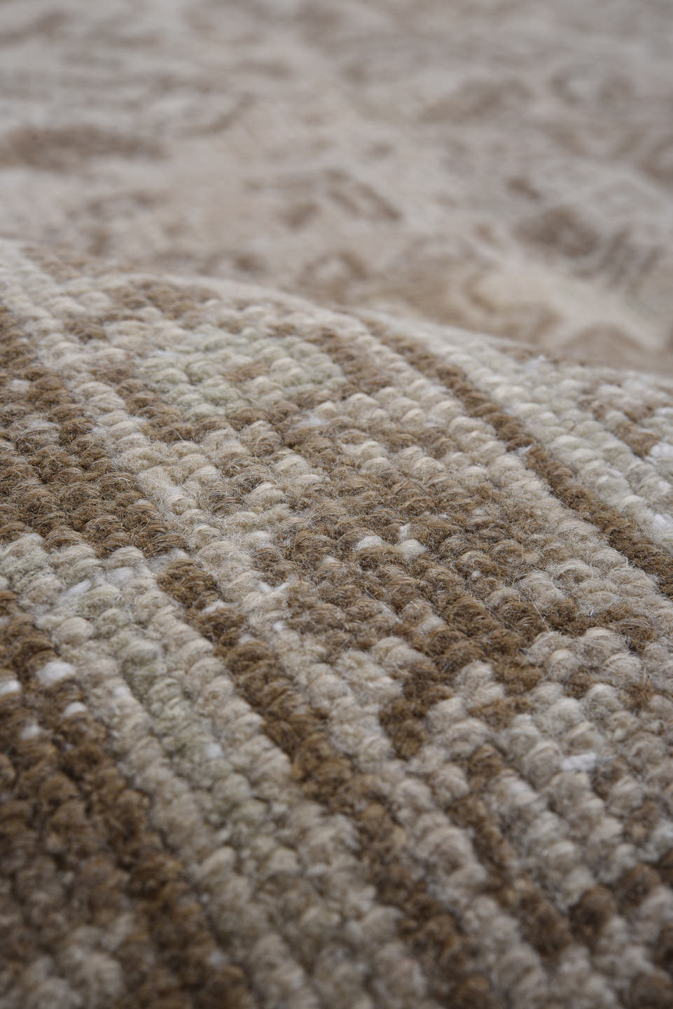 8' x 11' one-of-a-kind handmade antique Heriz large size rug. Color palette: taupe, ivory, beige, camel, brown, gray