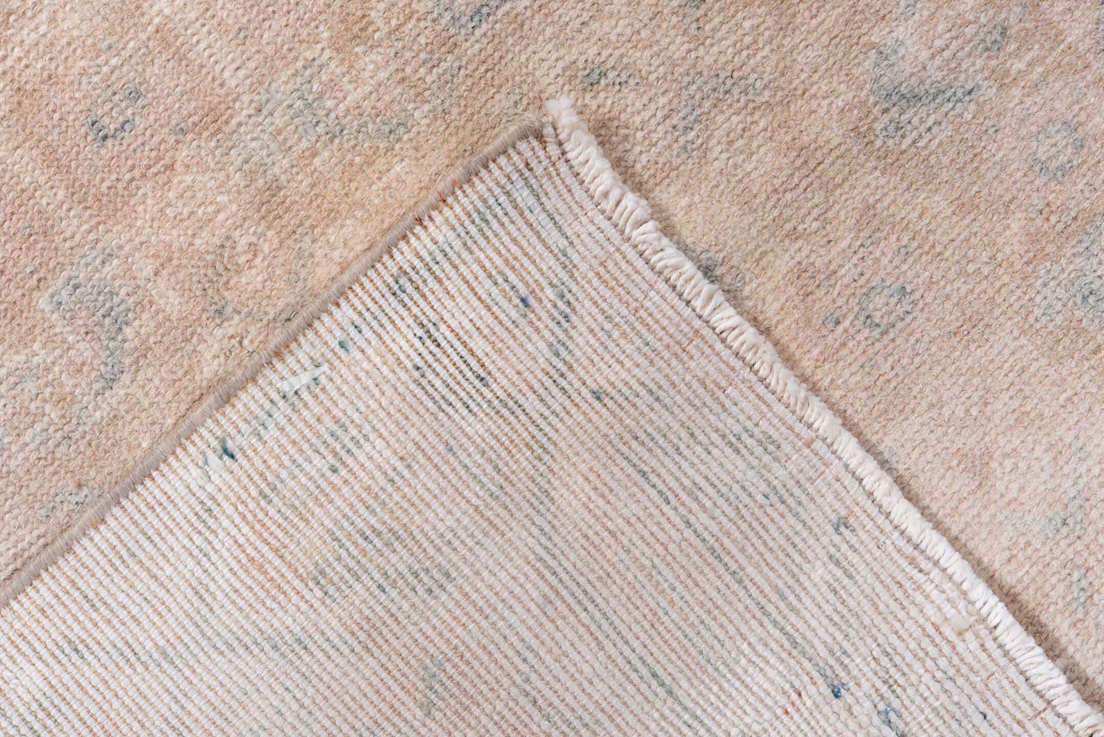 2' x 9' one-of-a-kind handmade antique Malayer runner rug. Color palette: blush, ivory, pale blue, cream, taupe, pink