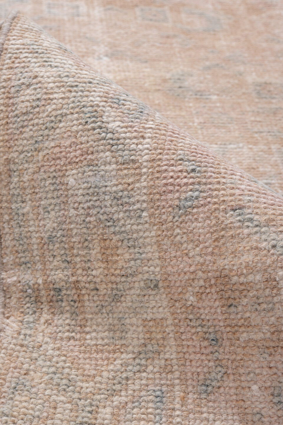 2' x 9' one-of-a-kind handmade antique Malayer runner rug. Color palette: blush, ivory, pale blue, cream, taupe, pink