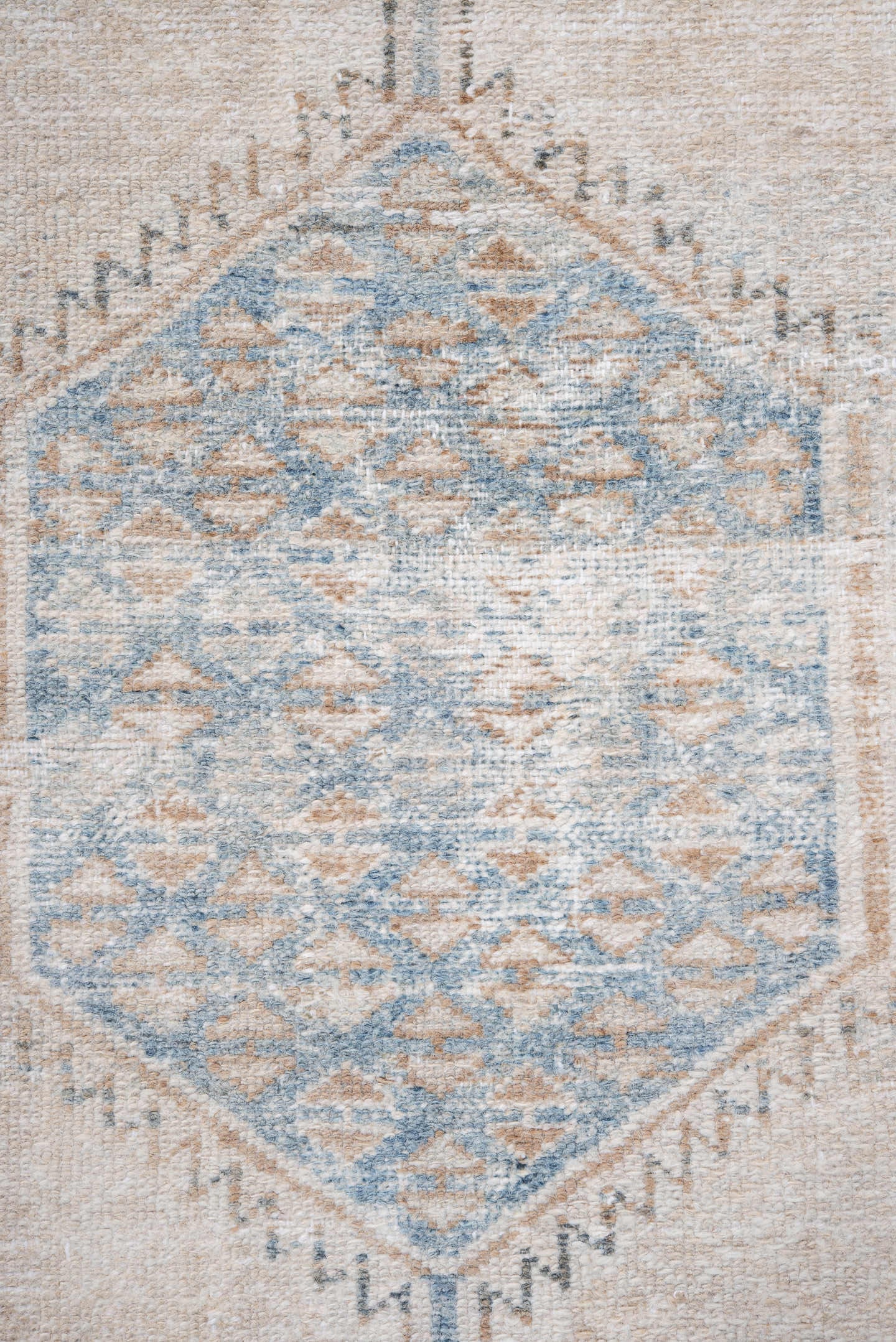 3' x 6' one-of-a-kind handmade vintage Hamadan runner rug. Color palette: ivory, light blue, beige, taupe, slate, gray
