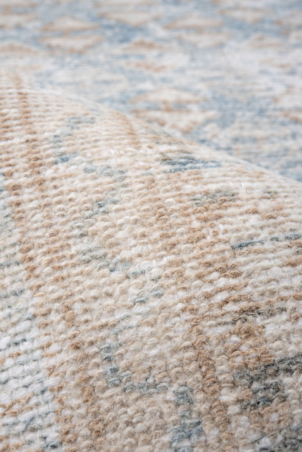 3' x 6' one-of-a-kind handmade vintage Hamadan runner rug. Color palette: ivory, light blue, beige, taupe, slate, gray