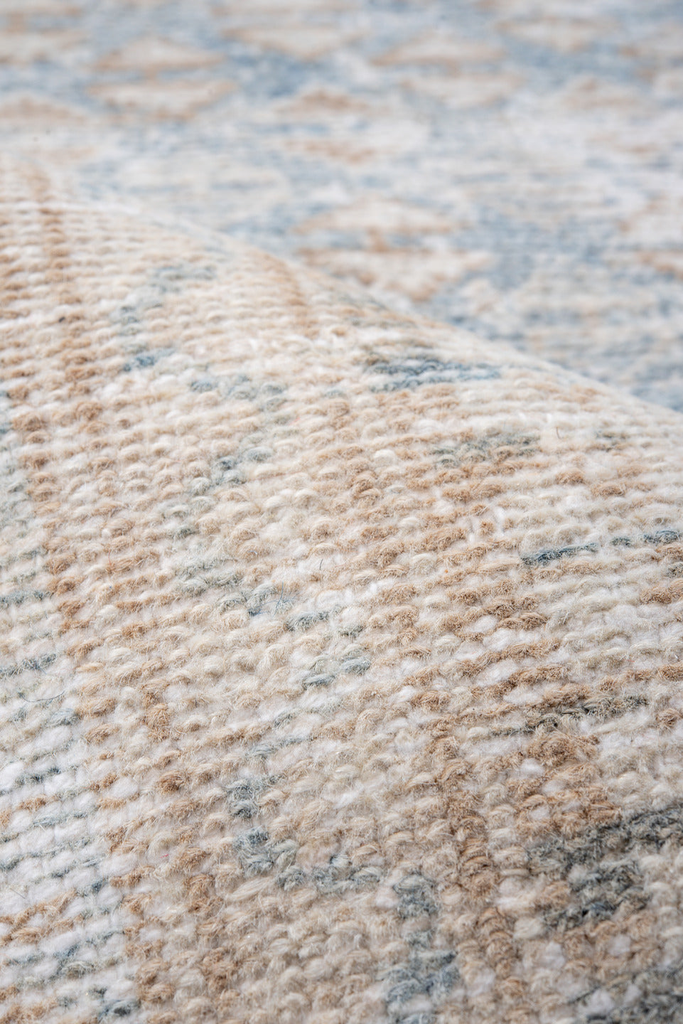 3' x 6' one-of-a-kind handmade vintage Hamadan runner rug. Color palette: ivory, light blue, beige, taupe, slate, gray