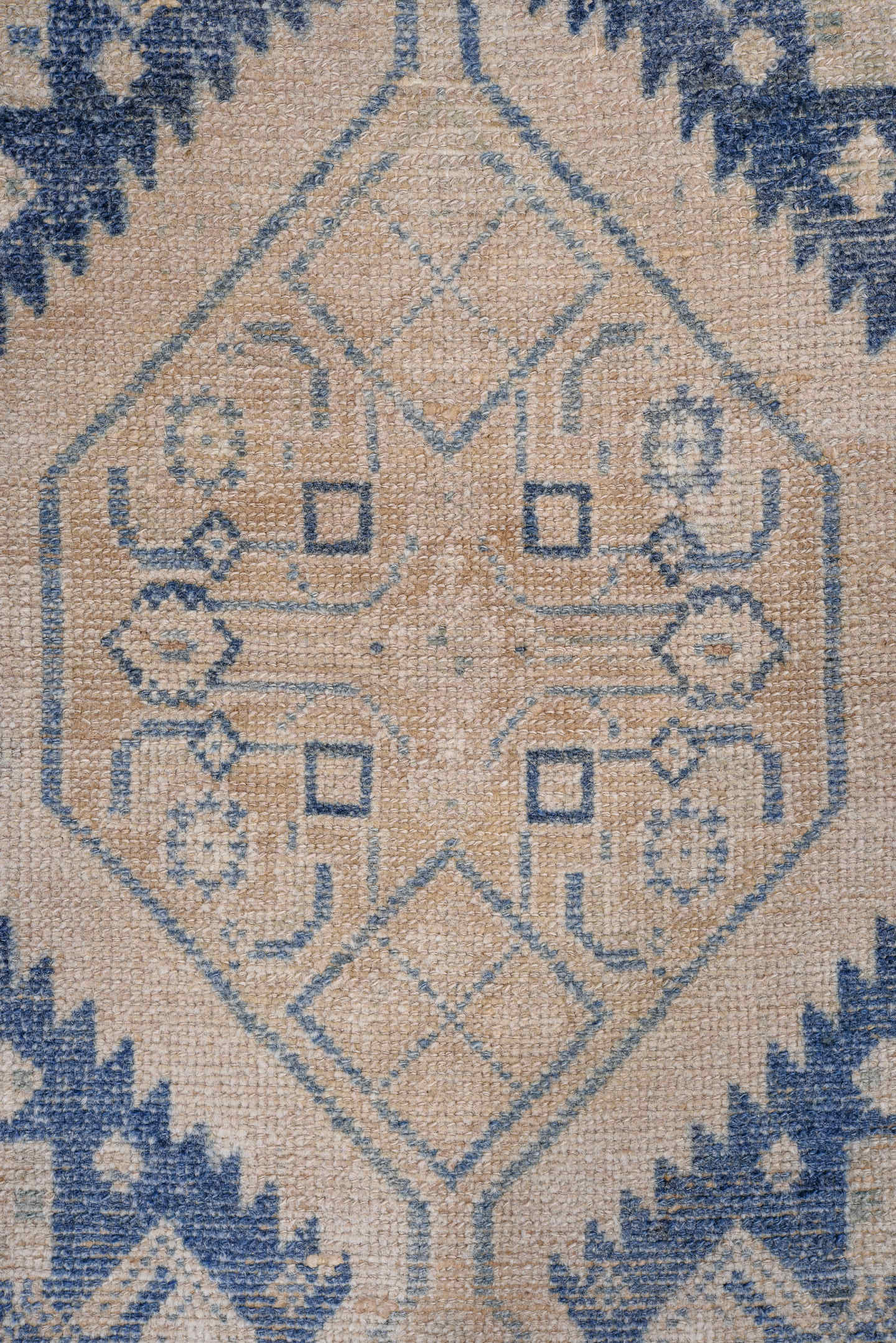 3' x 5' one-of-a-kind handmade antique Hamadan small size rug. Color palette: ivory, indigo, beige, camel, slate, purple