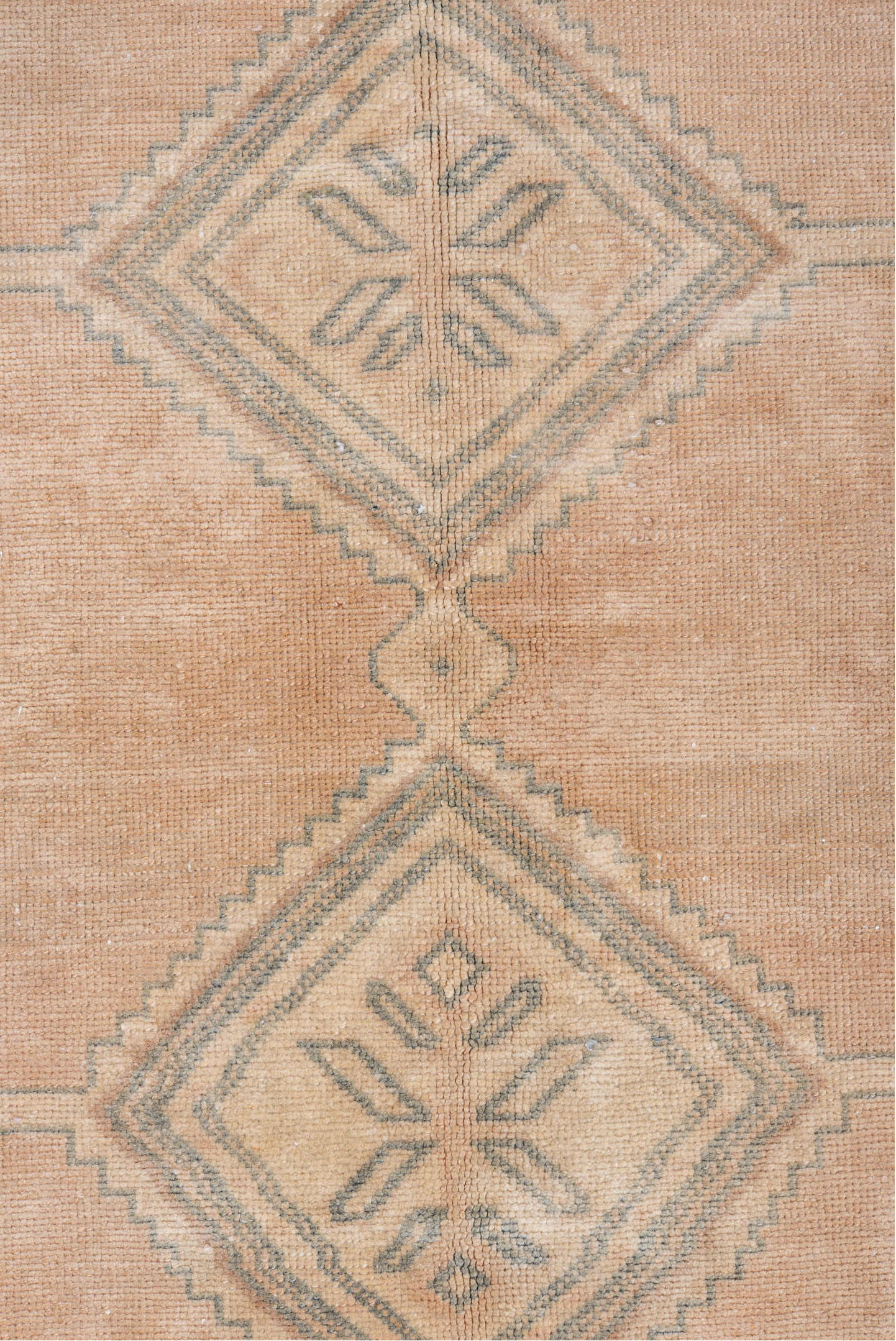 4' x 6' one-of-a-kind handmade antique Malayer small size rug. Color palette: blush, ivory, taupe, sage, beige, pink, gray