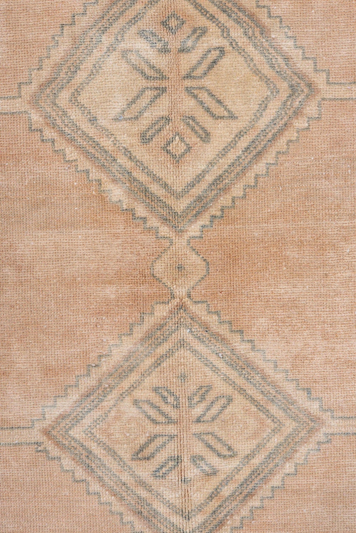 4' x 6' one-of-a-kind handmade antique Malayer small size rug. Color palette: blush, ivory, taupe, sage, beige, pink, gray