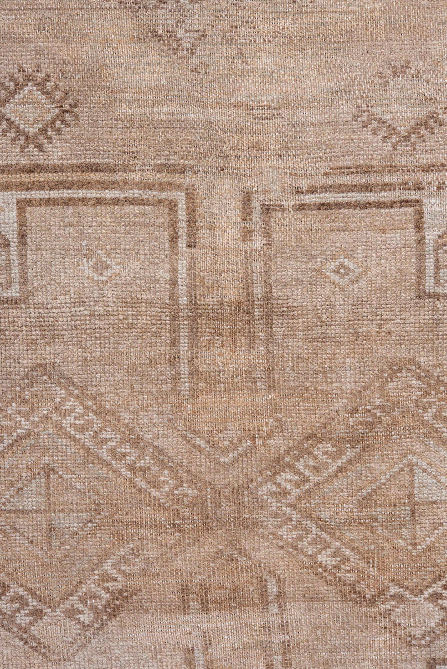 4' x 6' one-of-a-kind handmade vintage Malayer rug. Color palette: ivory, beige, taupe, camel, sand, gray