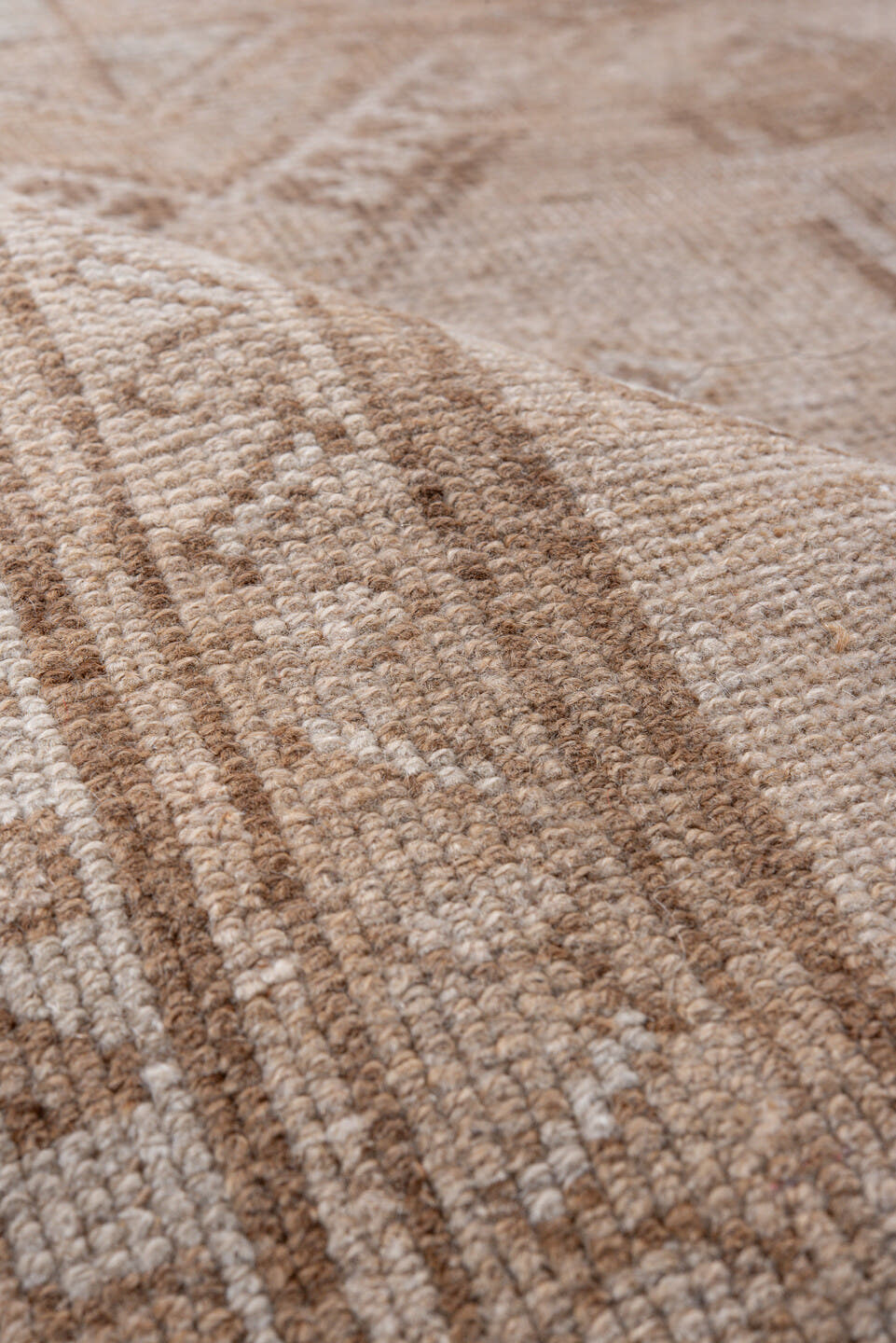 4' x 6' one-of-a-kind handmade vintage Malayer rug. Color palette: ivory, beige, taupe, camel, sand, gray