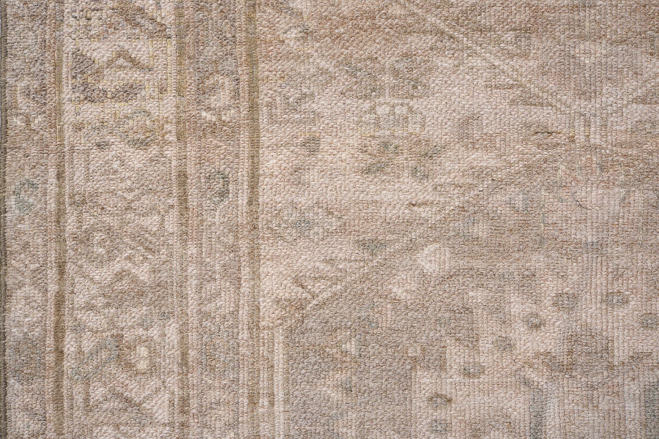 3' x 6' one-of-a-kind handmade antique Hamadan rug. Color palette: beige, taupe, ivory, camel, sand, gray