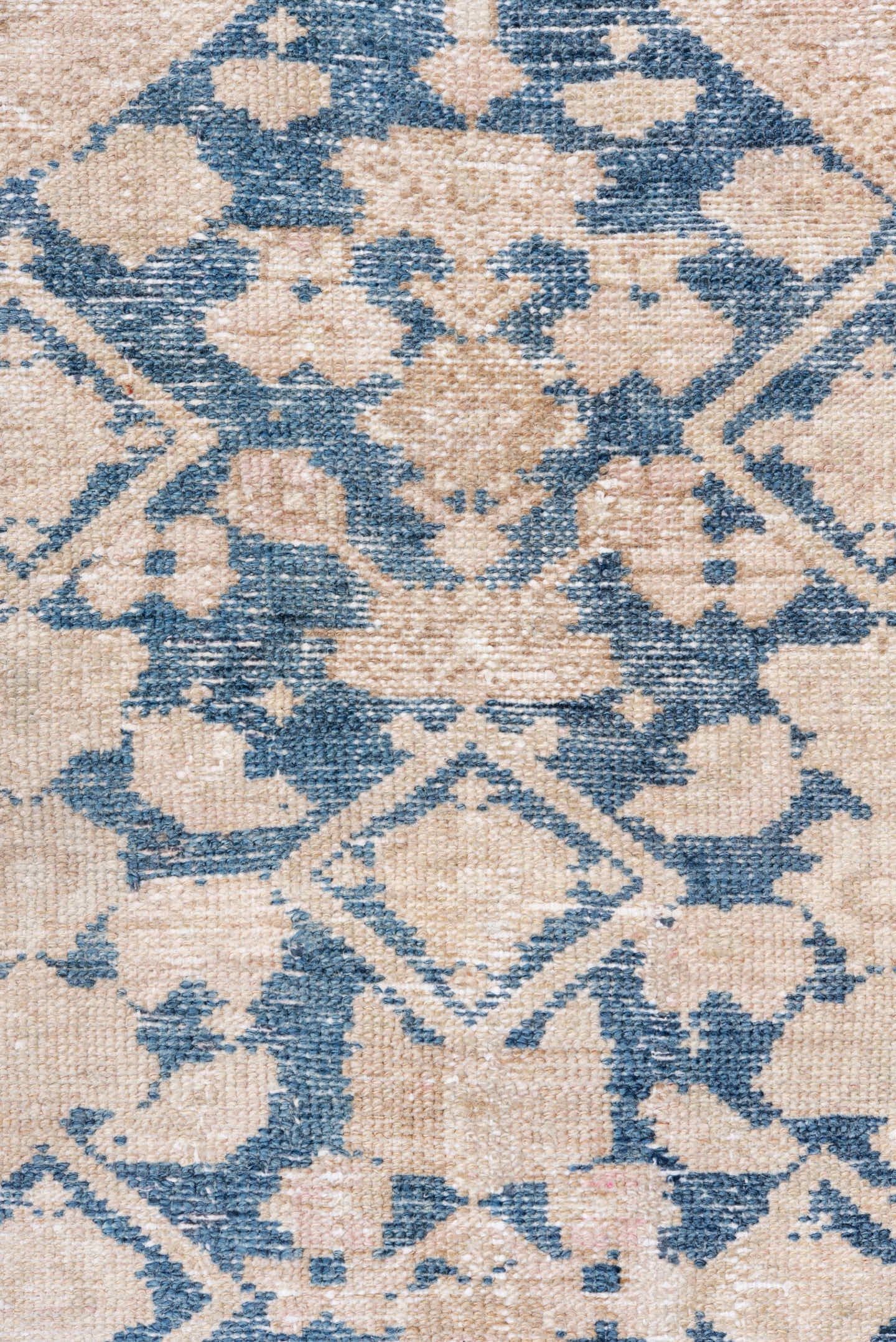 4' x 6' one-of-a-kind handmade antique Hamadan small size rug. Color palette: ivory, blue, beige, camel